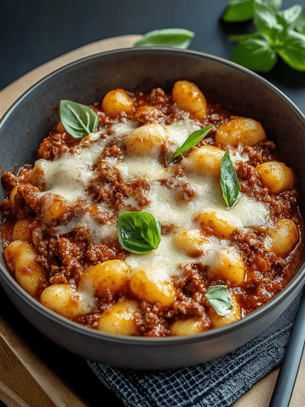Cheesy Bolognese Gnocchi Bake Your New Favorite Comfort Dish 4 Cheesy Bolognese Gnocchi Bake