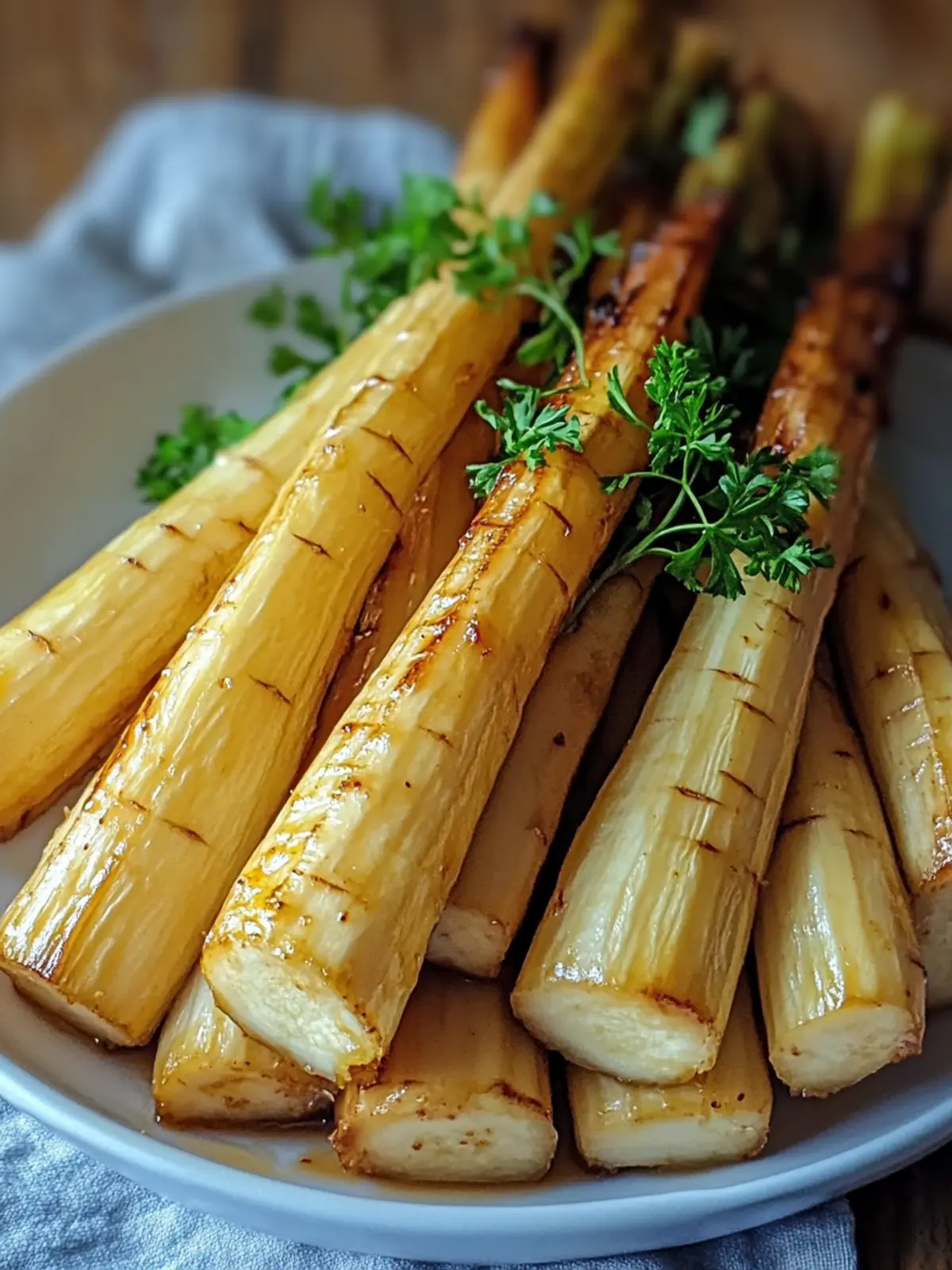Delicious Maple Roasted Parsnips with Thyme You ll Love 2 Maple Roasted Parsnips