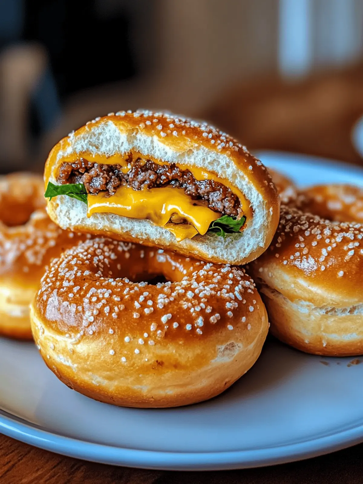 Cheeseburger Pretzel Bombs: Ultimate Game Day Delight 3 Cheeseburger Pretzel Bombs