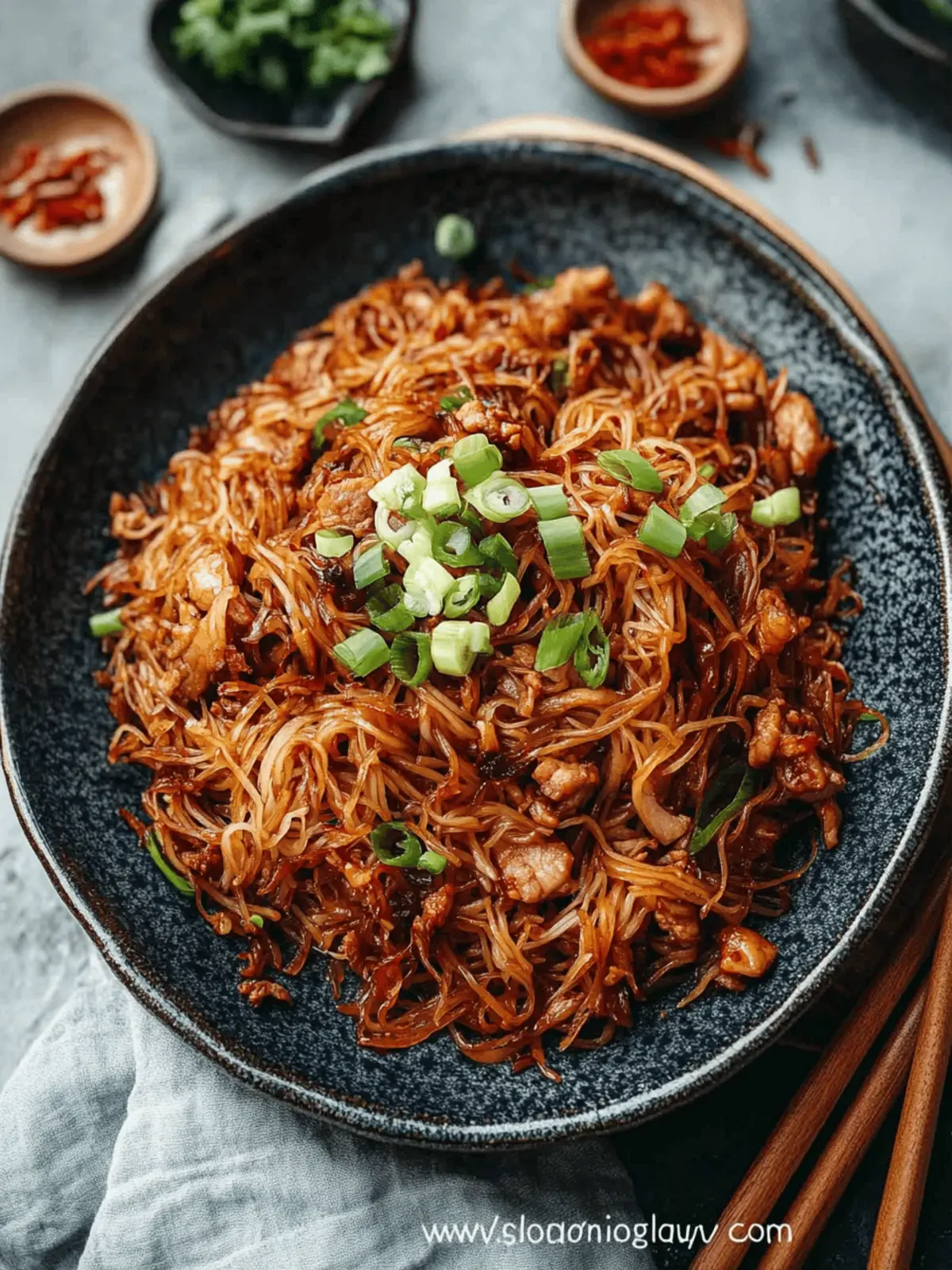 Savor Stir Fried Vermicelli with Pork in Just 20 Minutes 3 Stir Fried Vermicelli with Pork