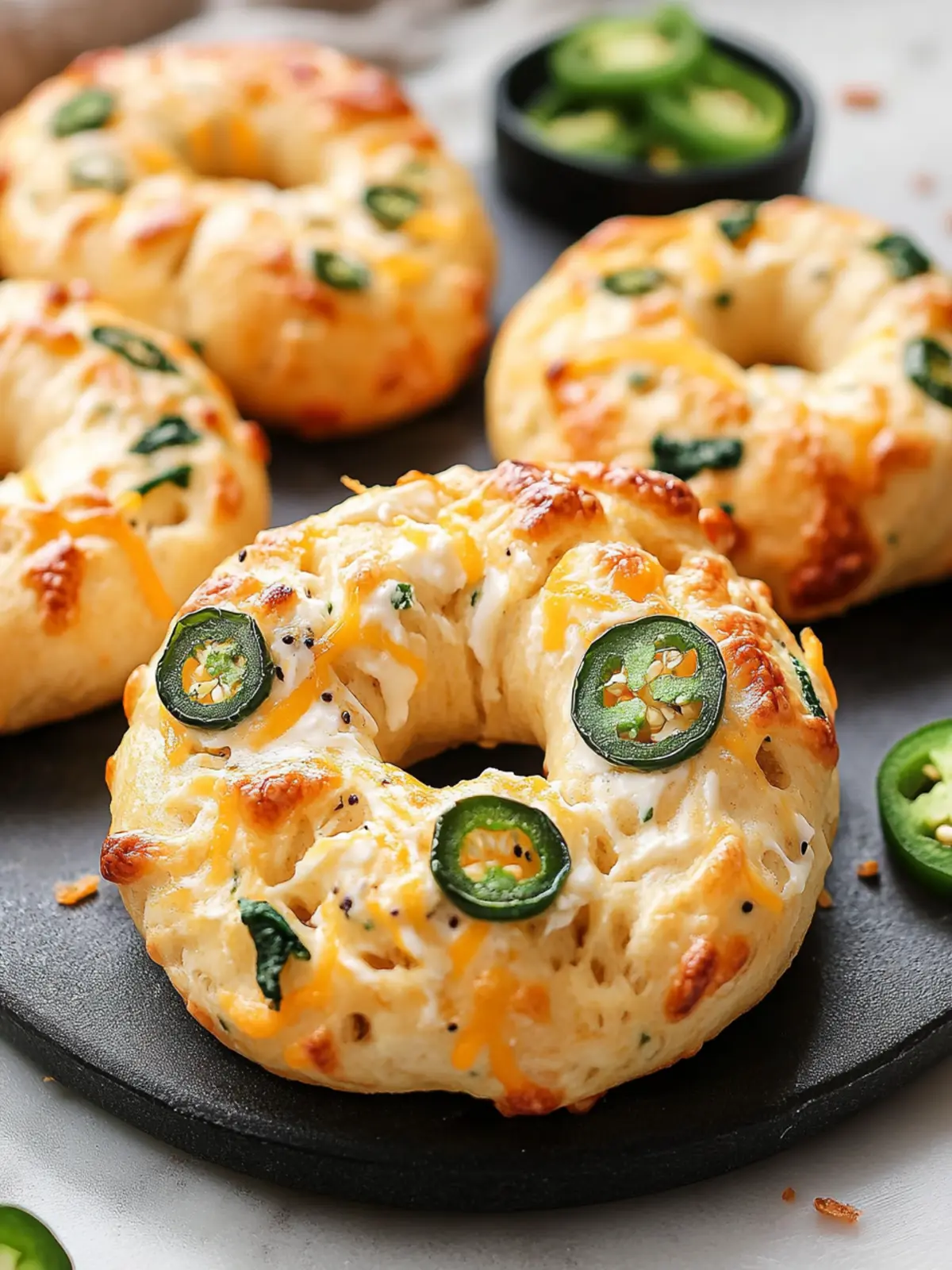 Spice Up Mornings with Jalapeno Cheddar Greek Yogurt Bagels 3 Jalapeno Cheddar Greek Yogurt Bagels