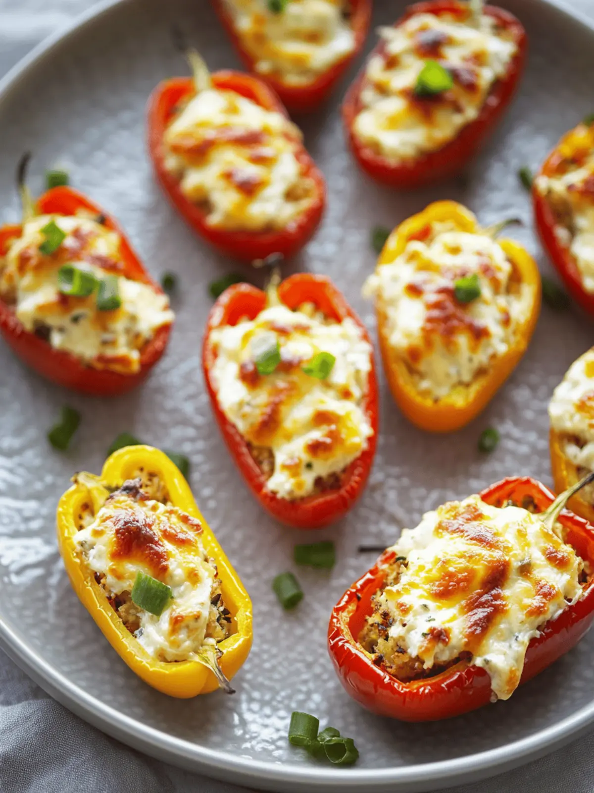 Savory Cream Cheese Stuffed Peppers: Party Perfect Bites 4 Cream Cheese Stuffed Peppers