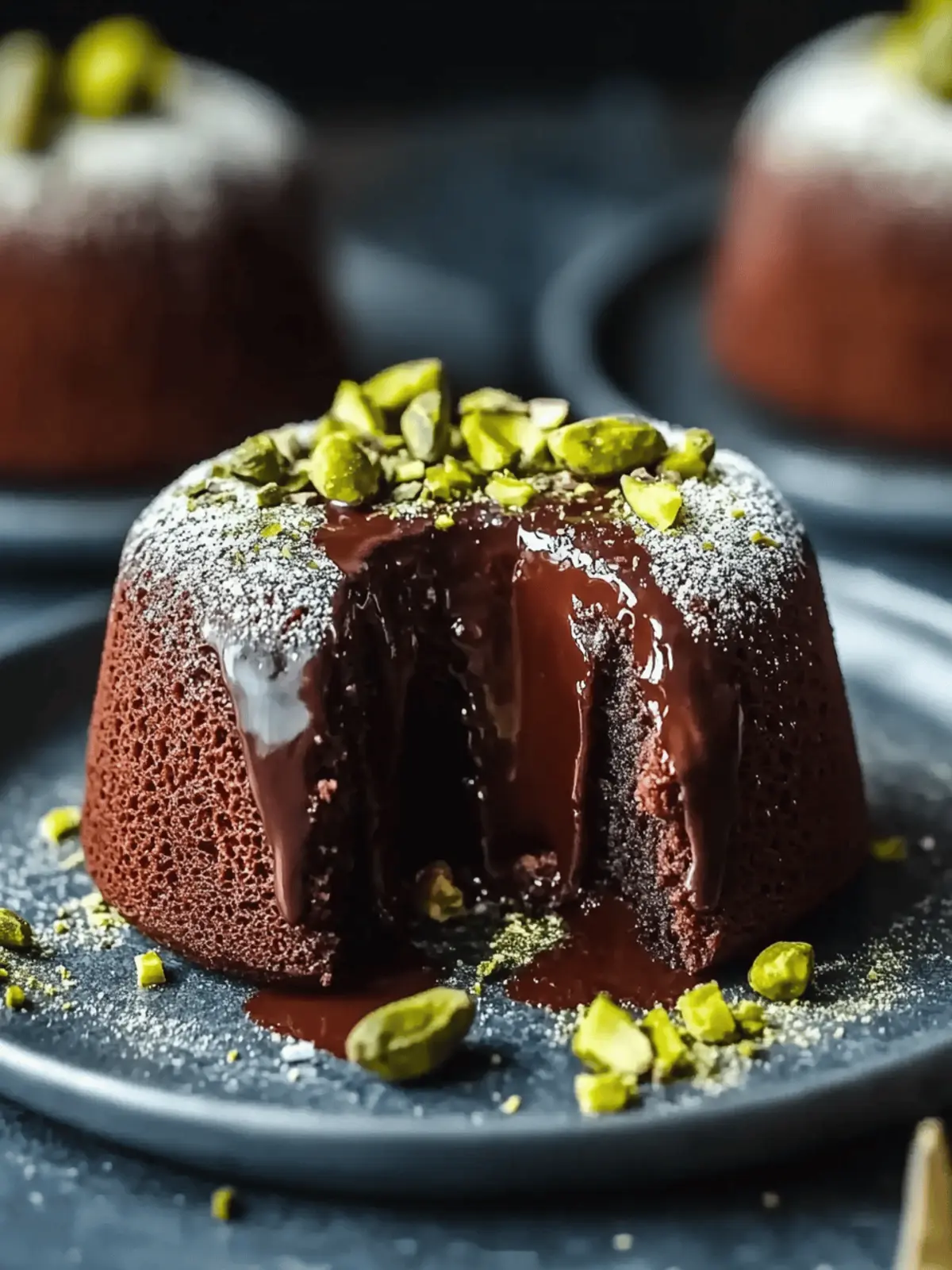 Decadent Pistachio Chocolate Lava Cakes You'll Love 2 Pistachio Chocolate Lava Cakes