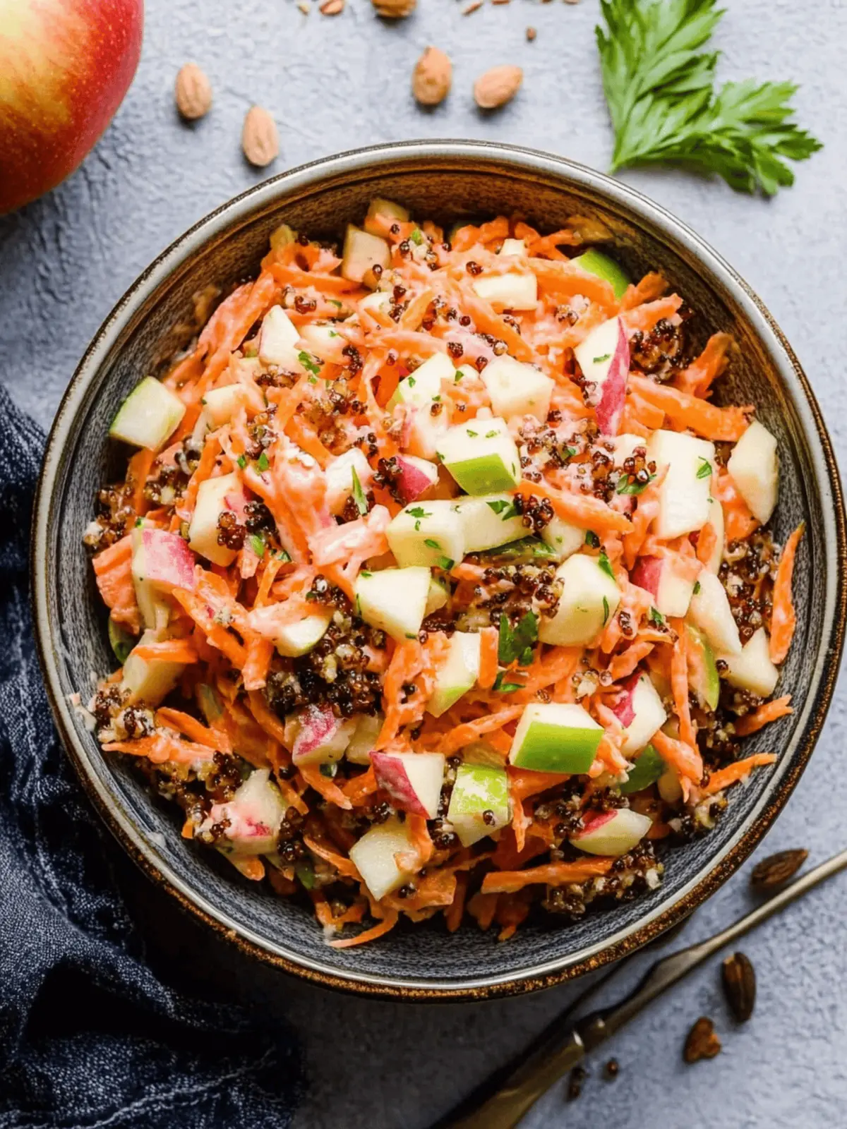 Carrot Apple Salad with Creamy Yogurt Twist You'll Love 2 Carrot Apple Salad