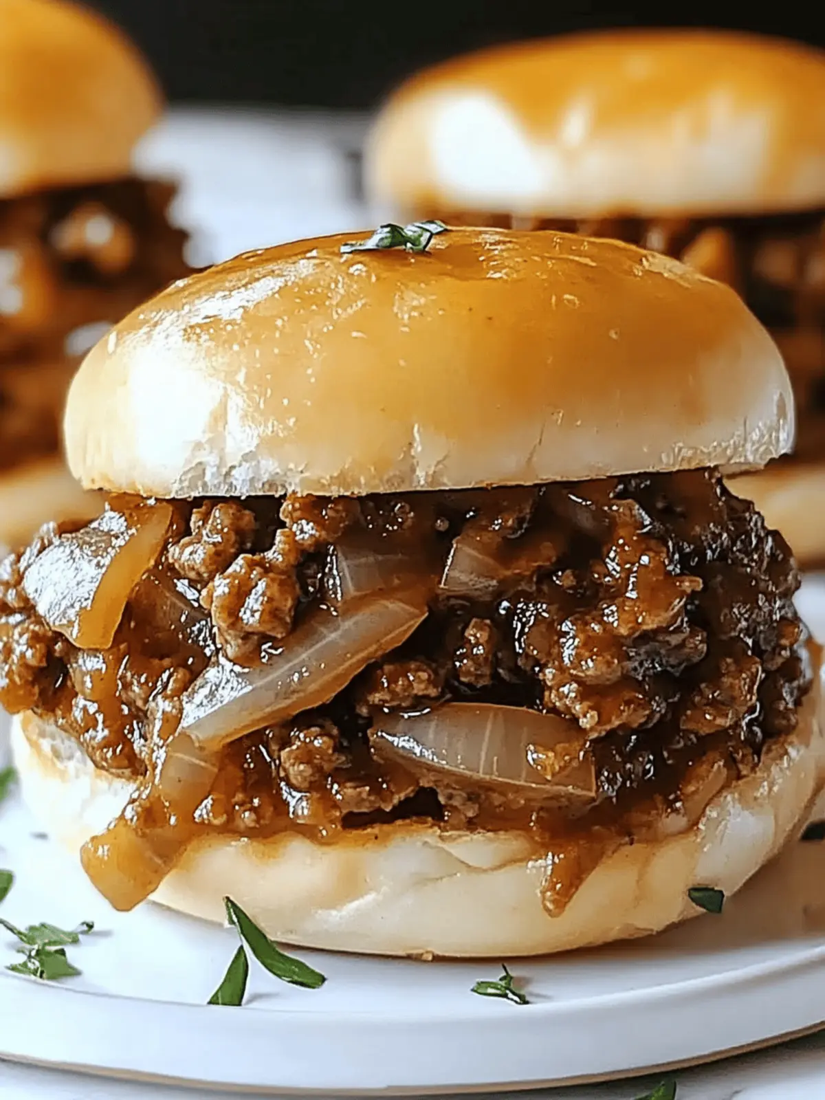 Savory French Onion Beef Sloppy Joes You Can't Resist 3 French Onion Beef Sloppy Joes
