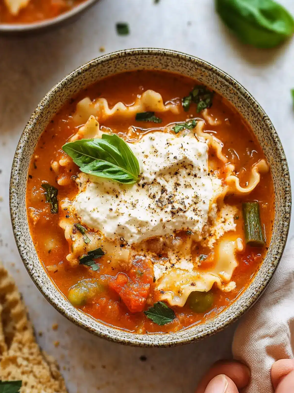 Heartwarming Veggie Vegetarian Lasagna Soup for Cozy Nights 2 Veggie Vegetarian Lasagna Soup