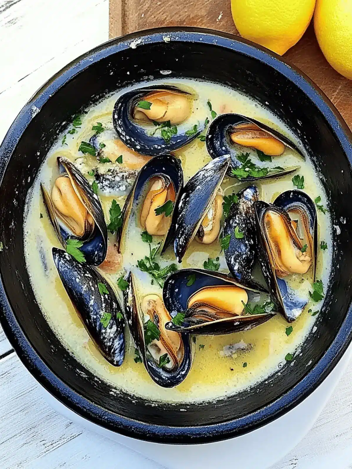Mussels In Lemon Garlic-Butter Sauce: A Creamy Delight at Home 4 Mussels In Lemon Garlic-Butter Sauce