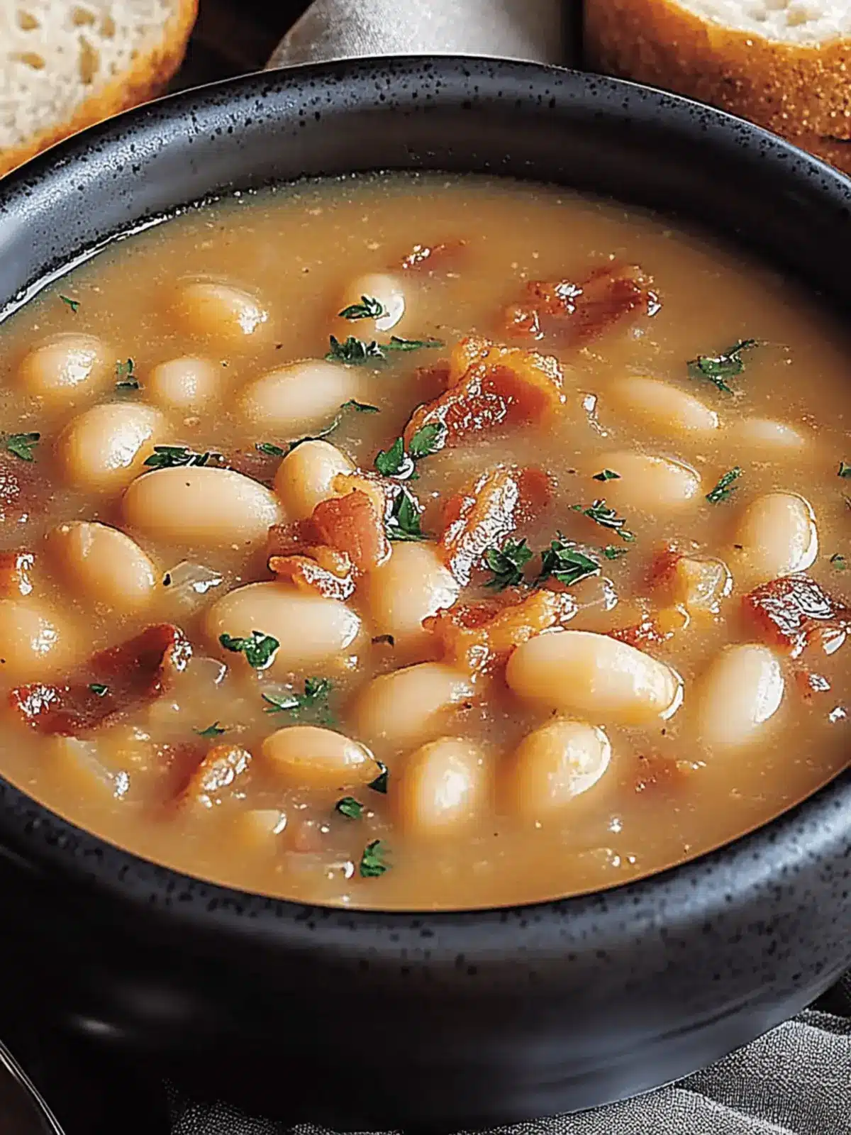 Cozy Up with Homemade Bean with Bacon Soup Tonight 3 Bean with Bacon Soup