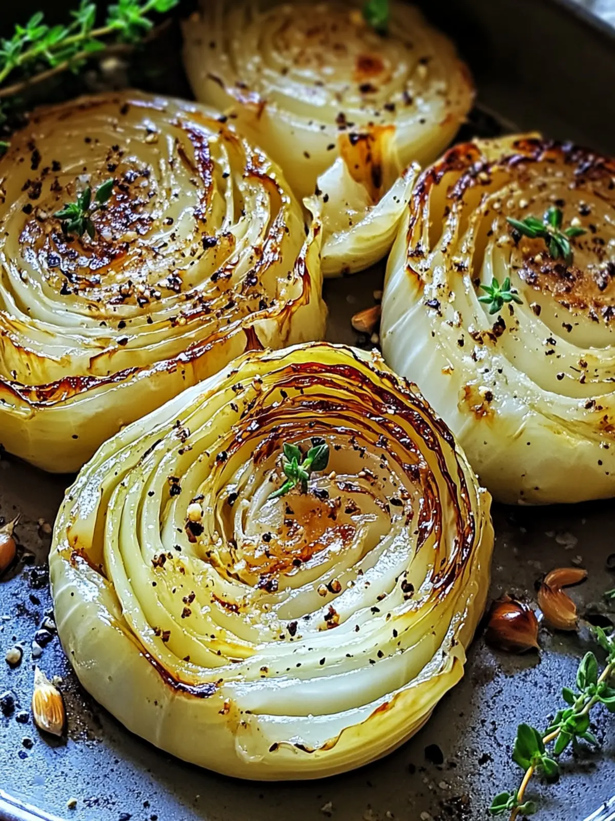 Irresistible Garlic Butter Roasted Cabbage Steaks Recipe 4 Garlic Butter Roasted Cabbage Steaks