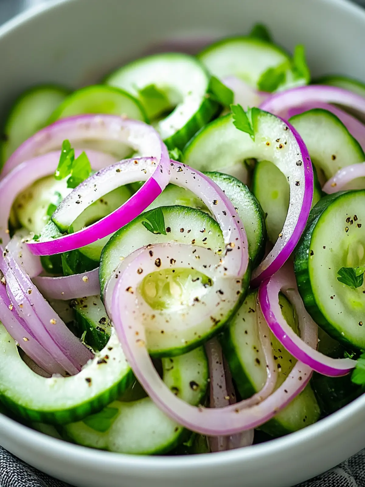 Cucumber Onion Salad Recipe Vinegar for a Refreshing Summer Kick 2 Cucumber Onion Salad Recipe Vinegar