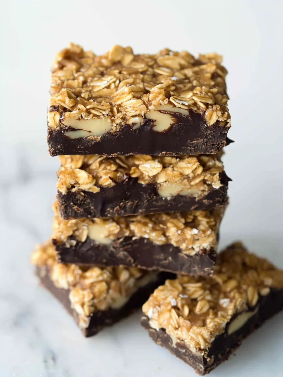 Delicious Dark Chocolate Almond Oatmeal Bars You'll Love 2 Dark Chocolate Almond Oatmeal Bars