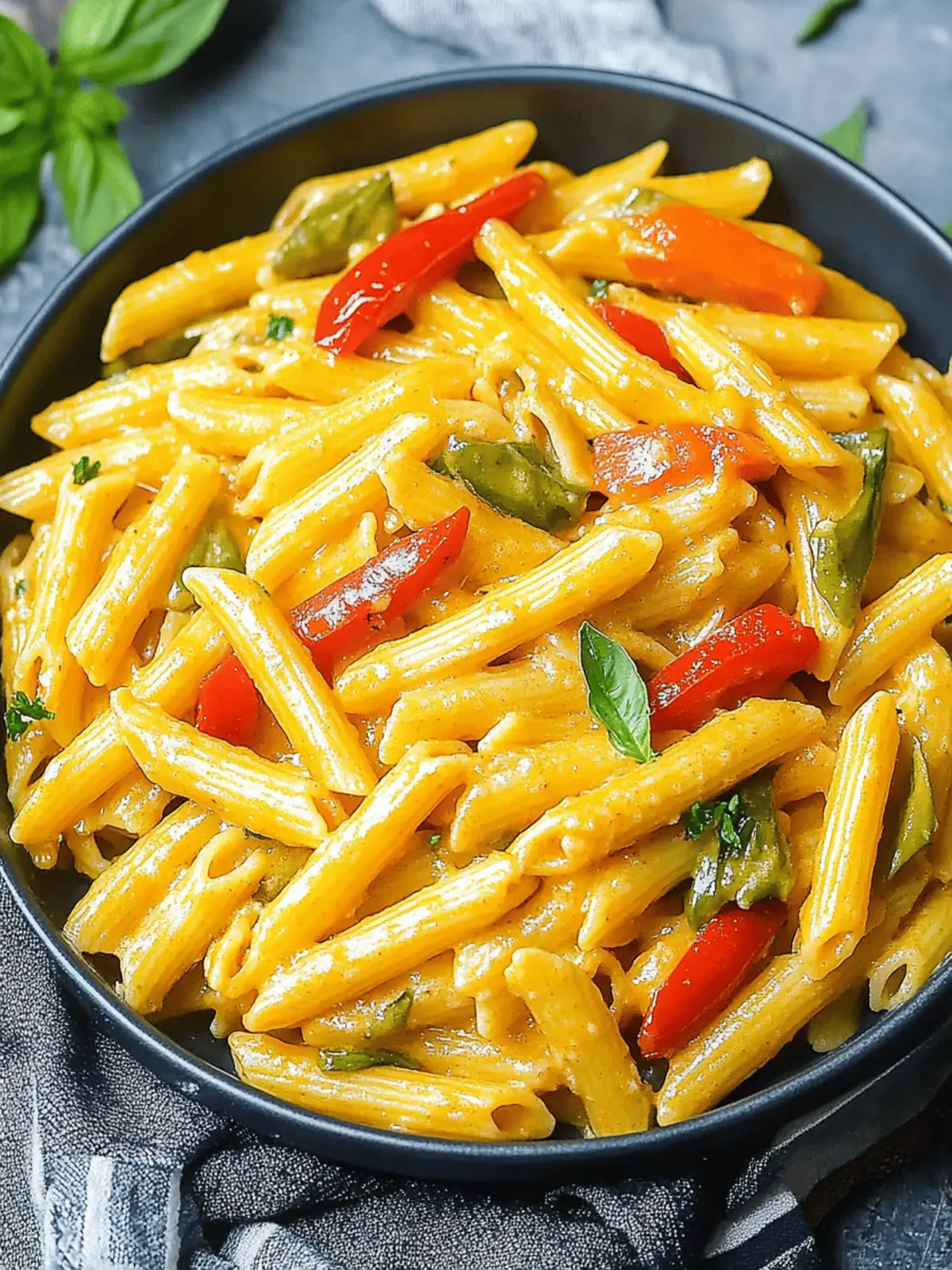 Creamy Vegan Rasta Pasta Packed with Flavorful Jerk Spice 4 Vegan Rasta Pasta