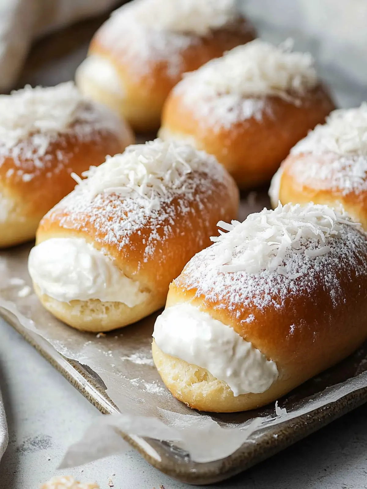 Delicious Coconut Cream Buns for Your Next Sweet Treat 3 Coconut Cream Buns
