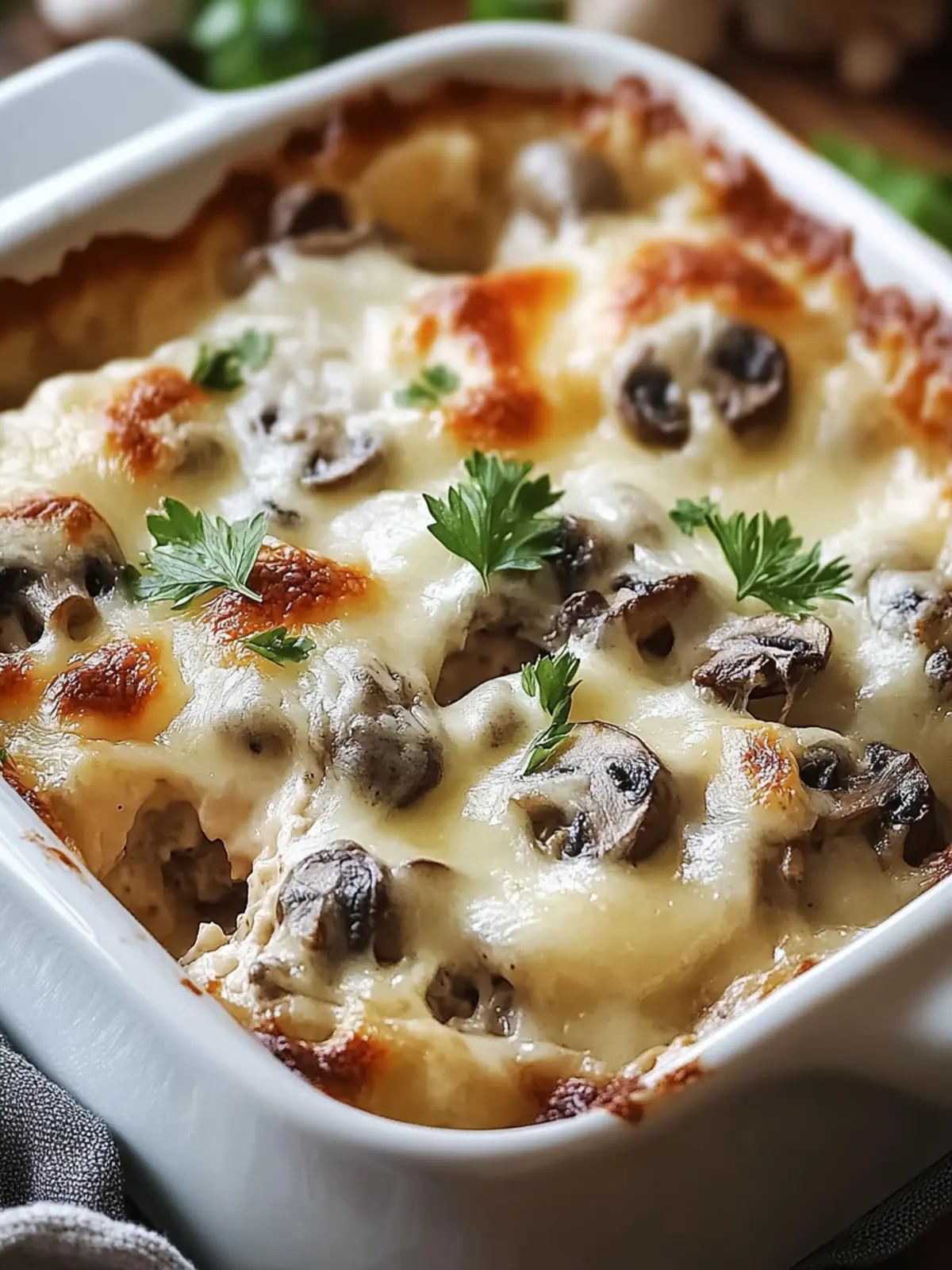 Mouthwatering Mushroom and Swiss Burger Casserole Recipe 2 Mushroom and Swiss Burger Casserole