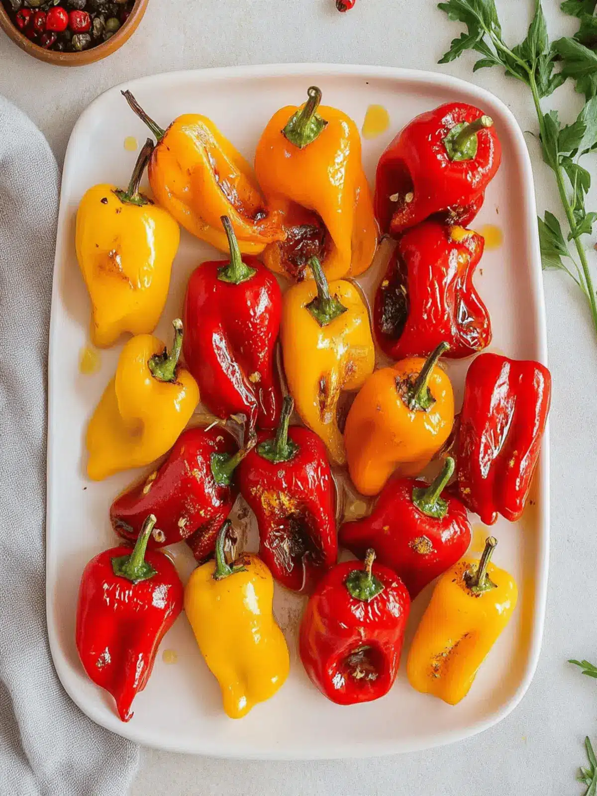 Savor Irresistible Roasted Mini Sweet Peppers Today 2 Roasted Mini Sweet Peppers