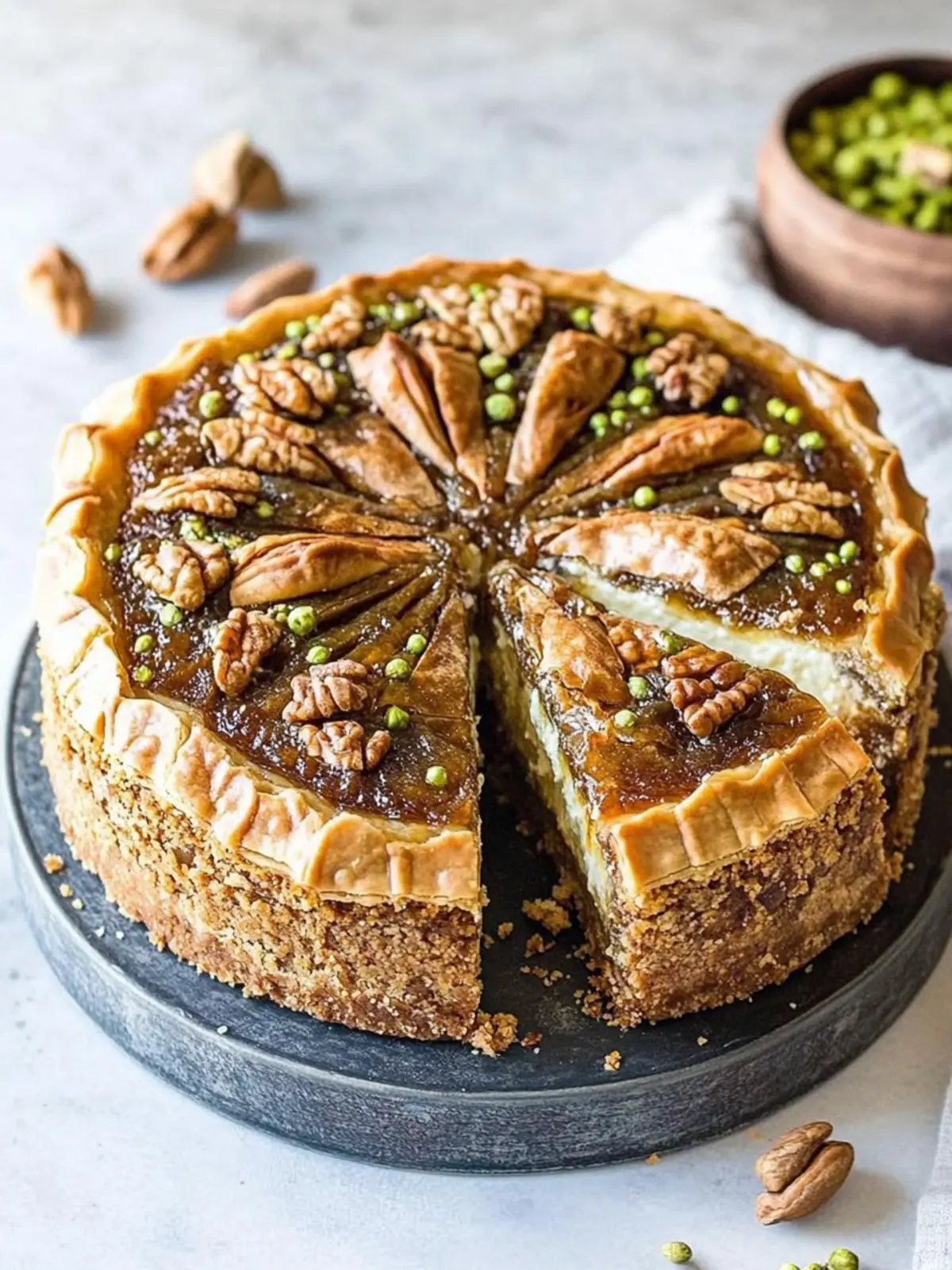 Indulge in Baklava Cheesecake Bliss for Your Next Treat 2 Baklava Cheesecake