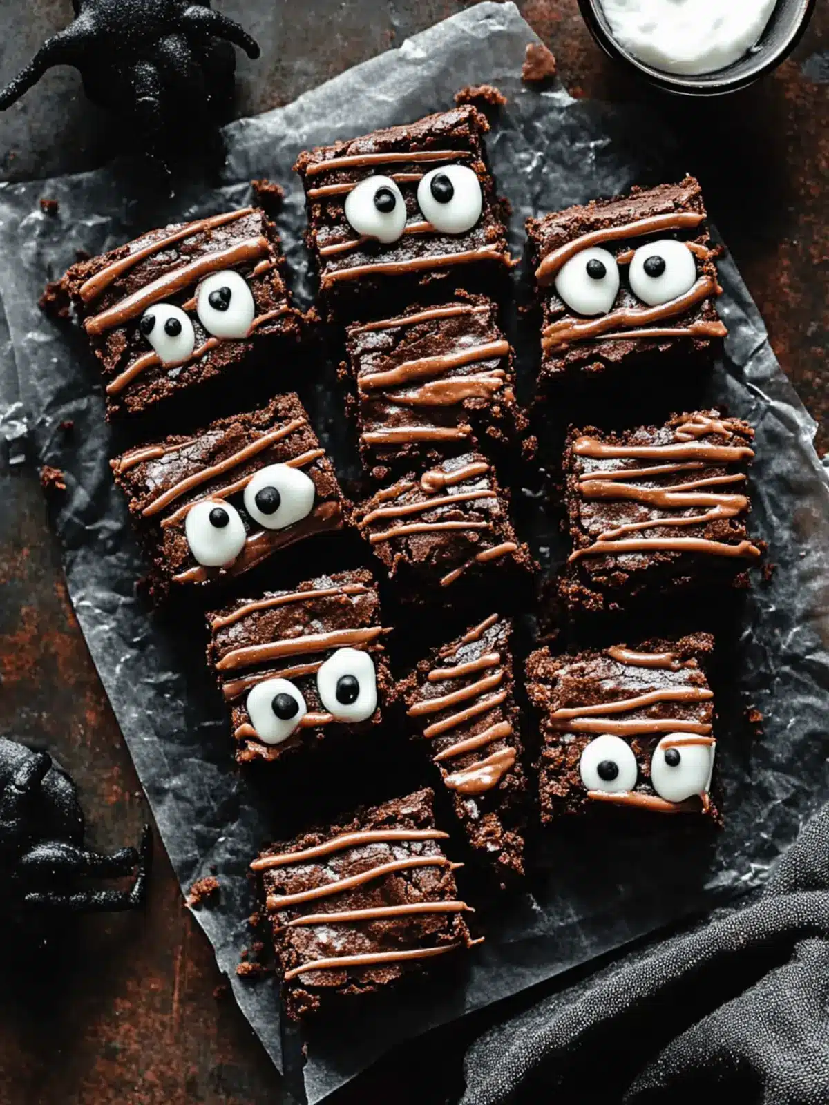 Mummy Halloween Brownies: A Festive Treat for All Ages 2 Mummy Halloween Brownies