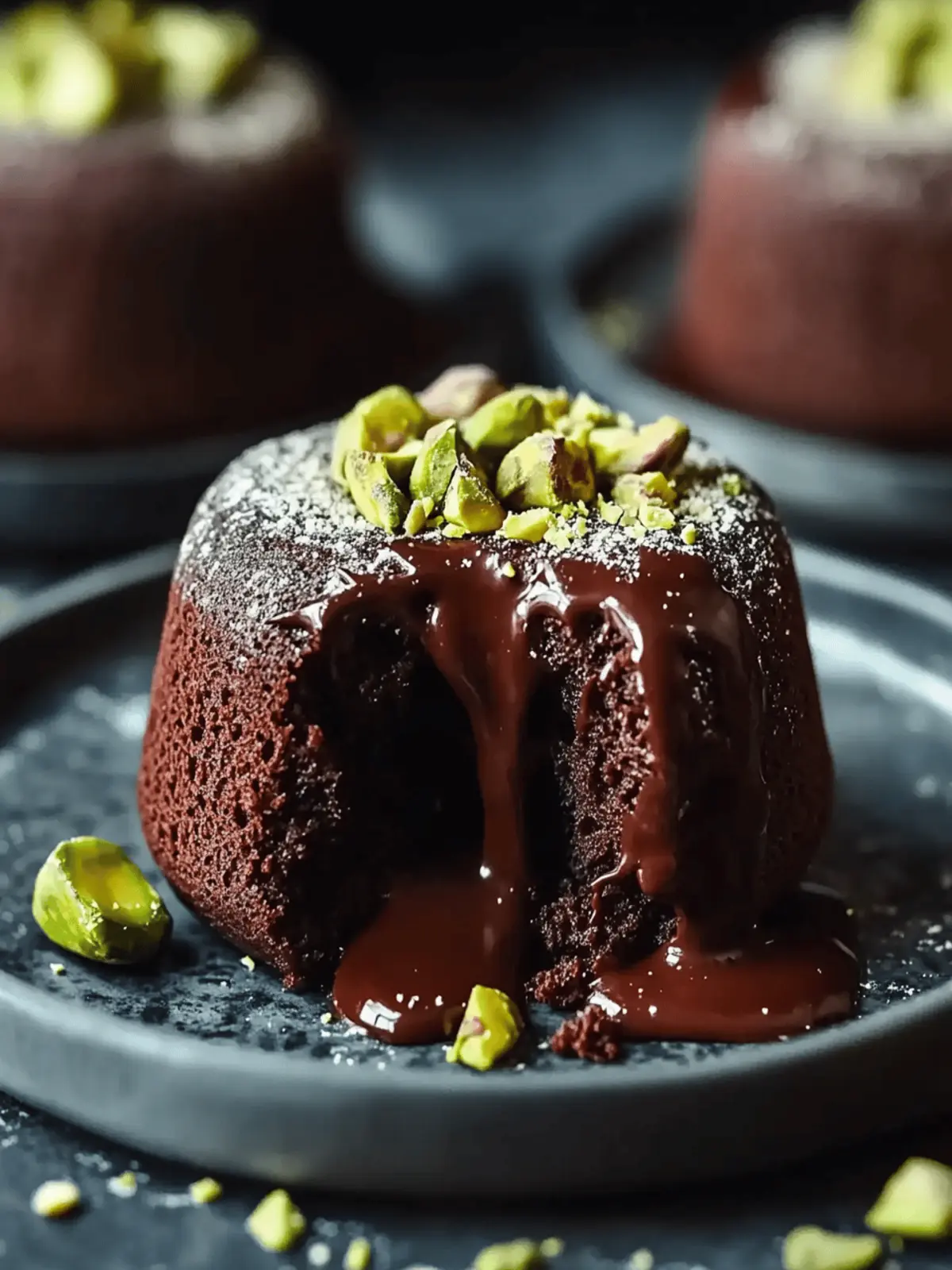 Decadent Pistachio Chocolate Lava Cakes You'll Love 3 Pistachio Chocolate Lava Cakes