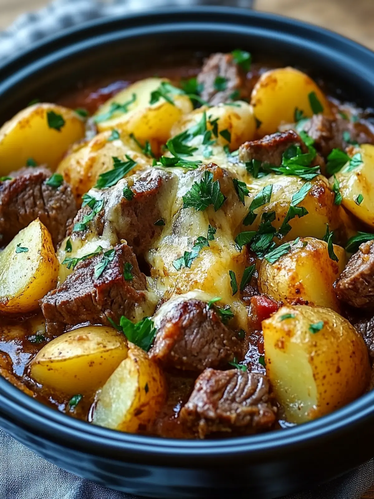 Crockpot Loaded Steak and Potato Bake for Cozy Nights 2 Crockpot Loaded Steak and Potato Bake