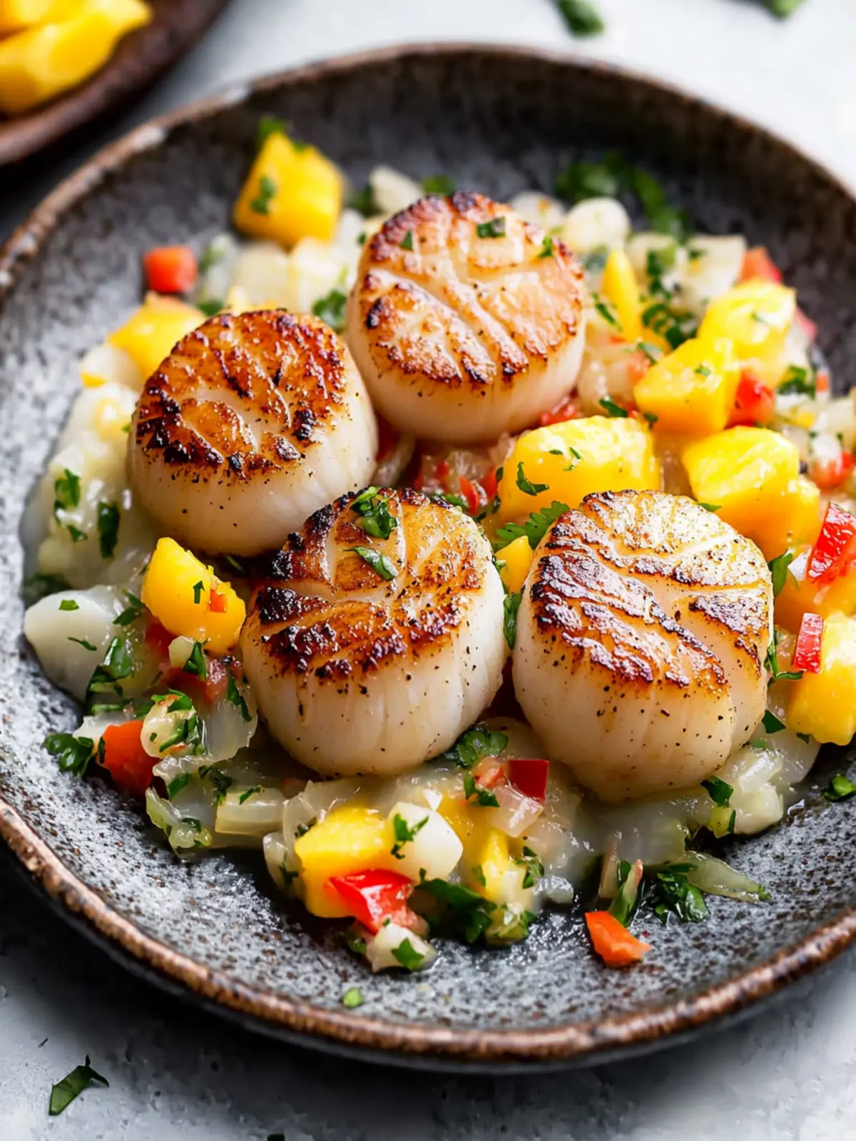 Island-Style Seared Scallops with Mango Salsa for a Tropical Feast 4 Island-Style Seared Scallops with Mango Salsa