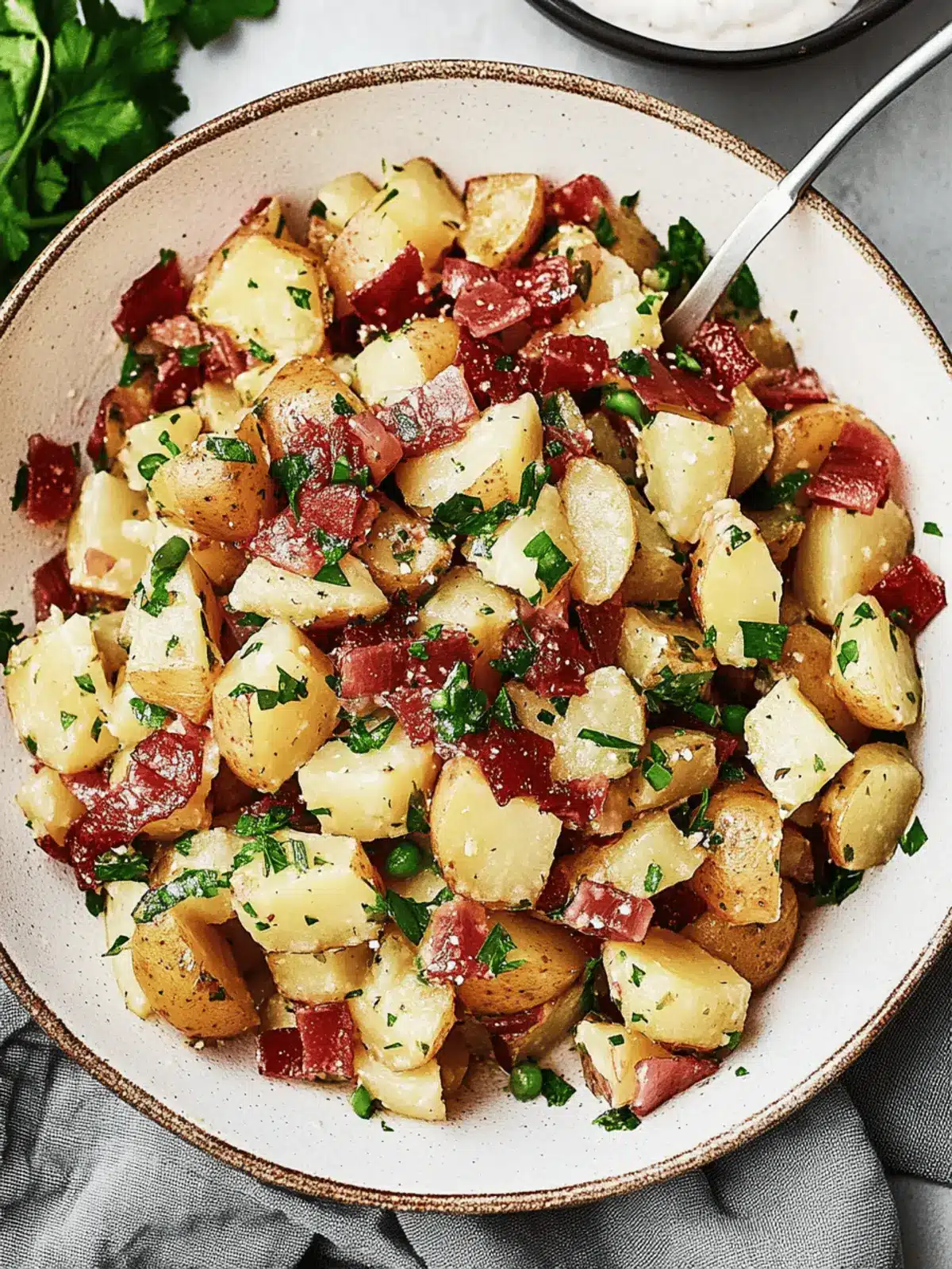 Savory German Potato Salad Loaded with Crispy Bacon Goodness 3 German Potato Salad