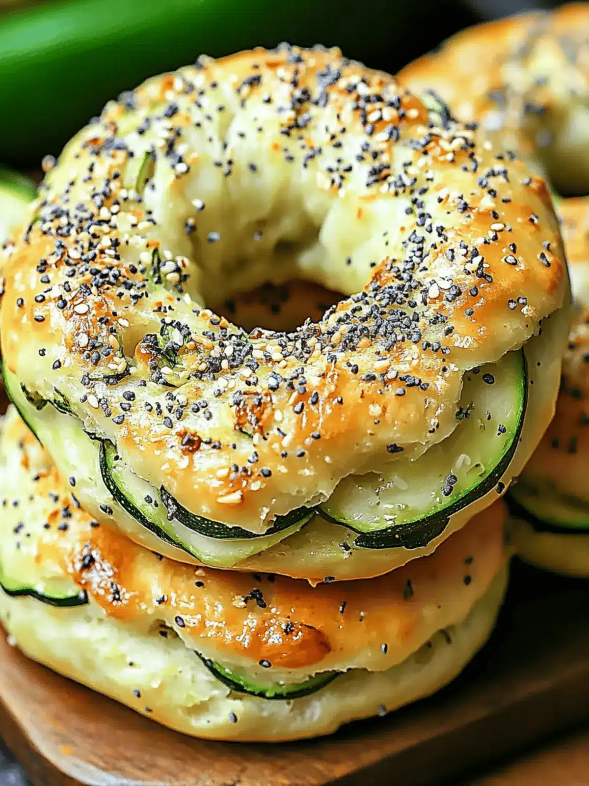 Easy Zucchini Bagels Keto, Gluten-Free, and Deliciously Chewy 2 Zucchini Bagels