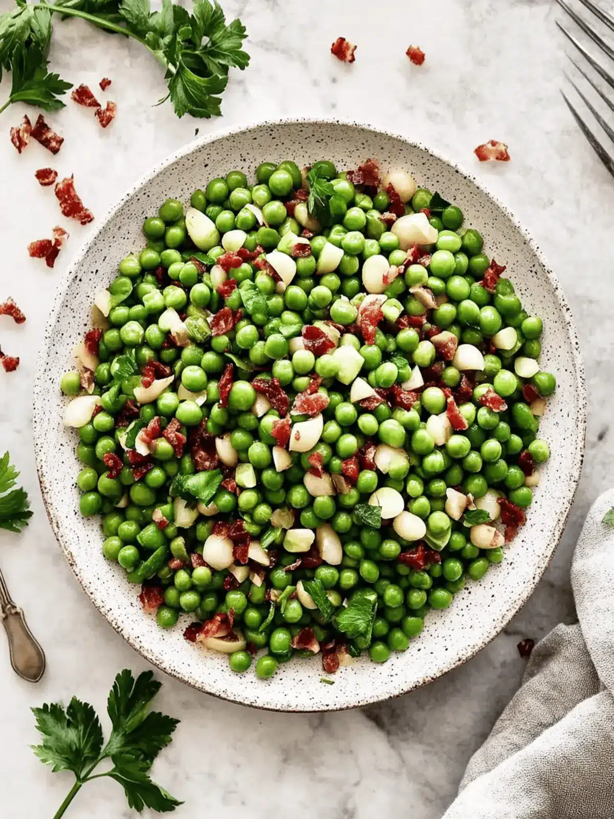 Irresistible Thanksgiving Peas with Pancetta and Pear Delight 3 Thanksgiving Peas