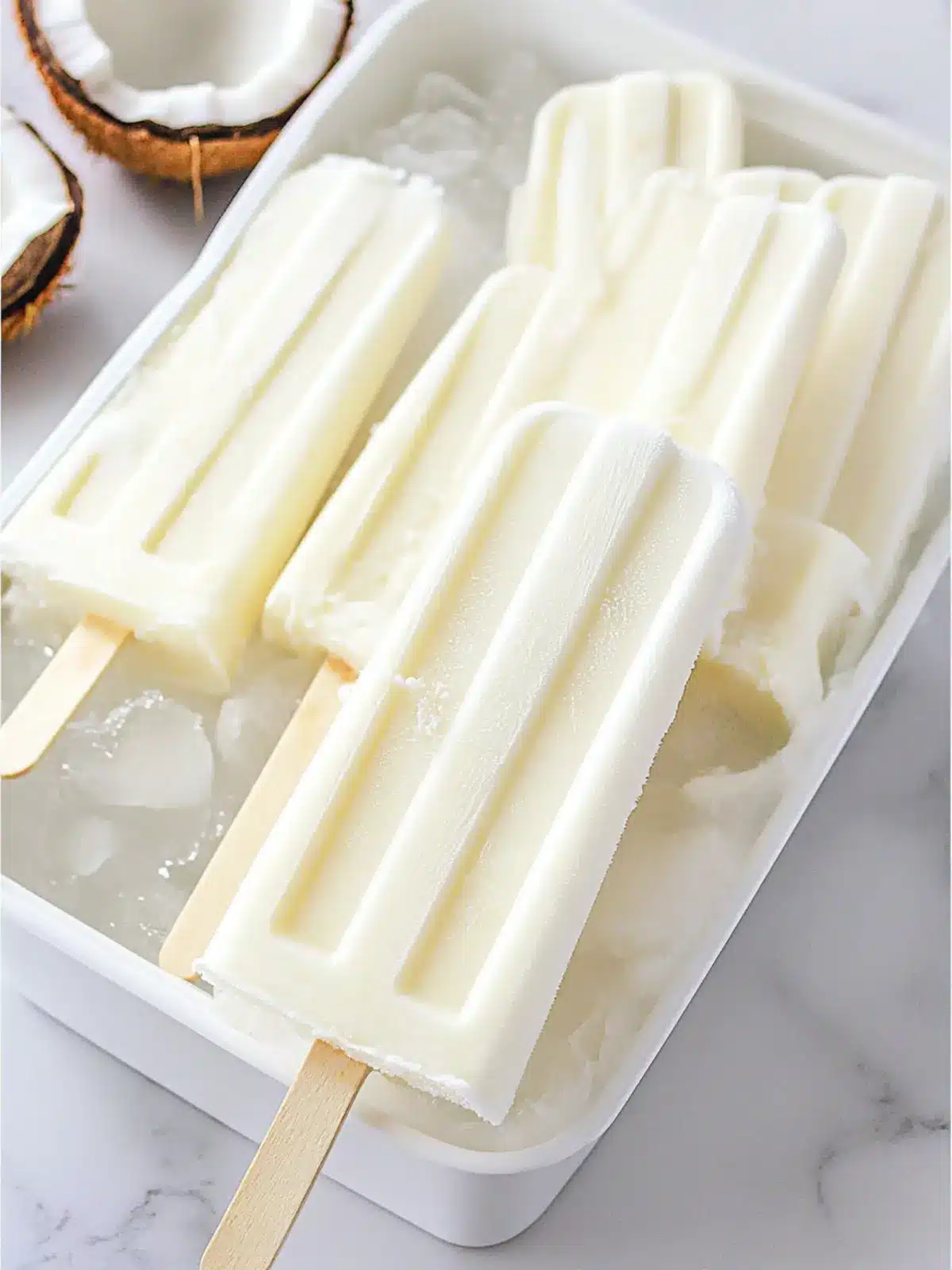 Delicious Creamy Coconut Ice Pops: Your Summer Essential Treat 3 Creamy Coconut Ice Pops