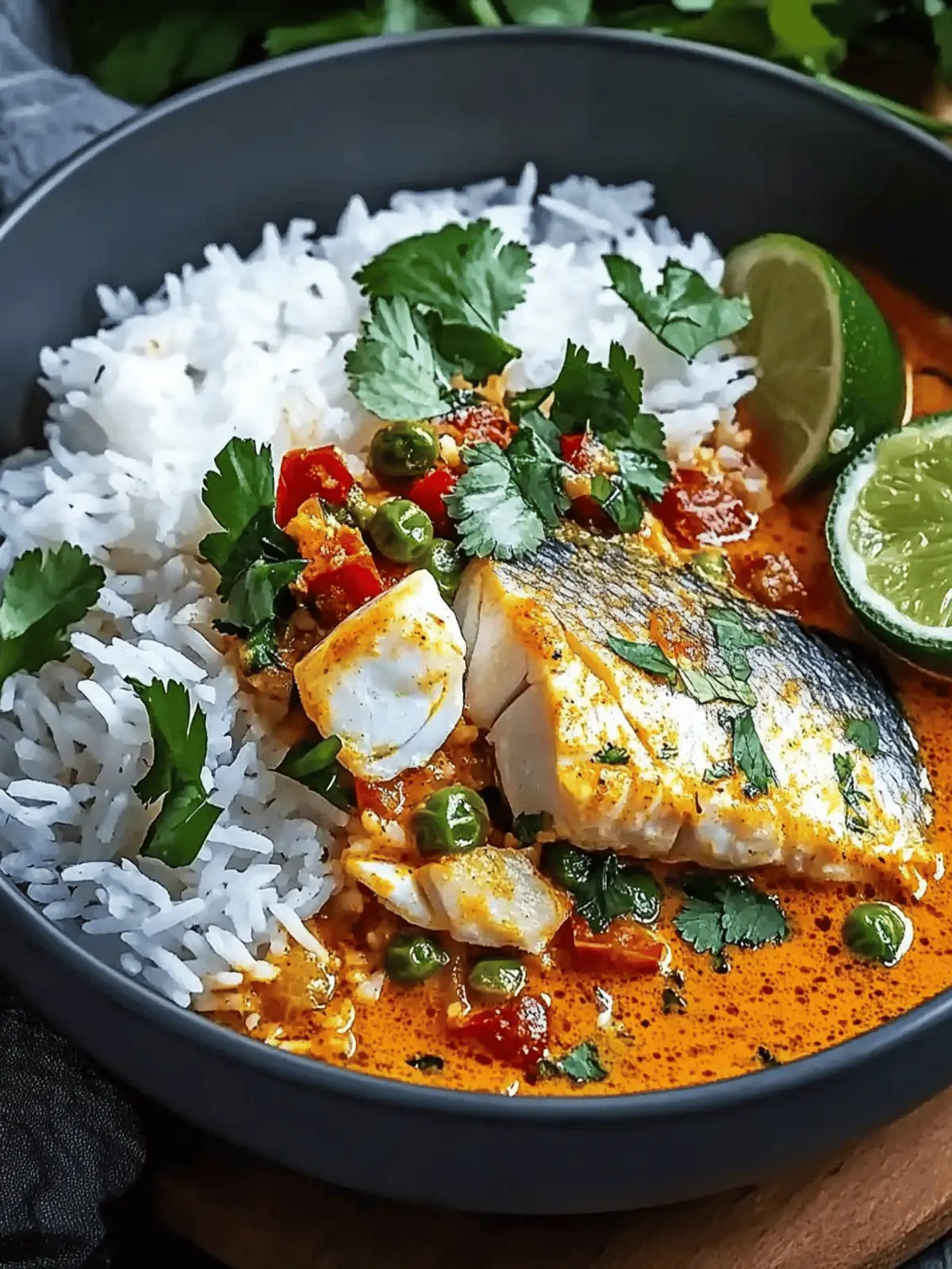 Coconut Lime Fish Curry with Jasmine Rice for a Zesty Feast 3 Coconut Lime Fish Curry with Jasmine Rice