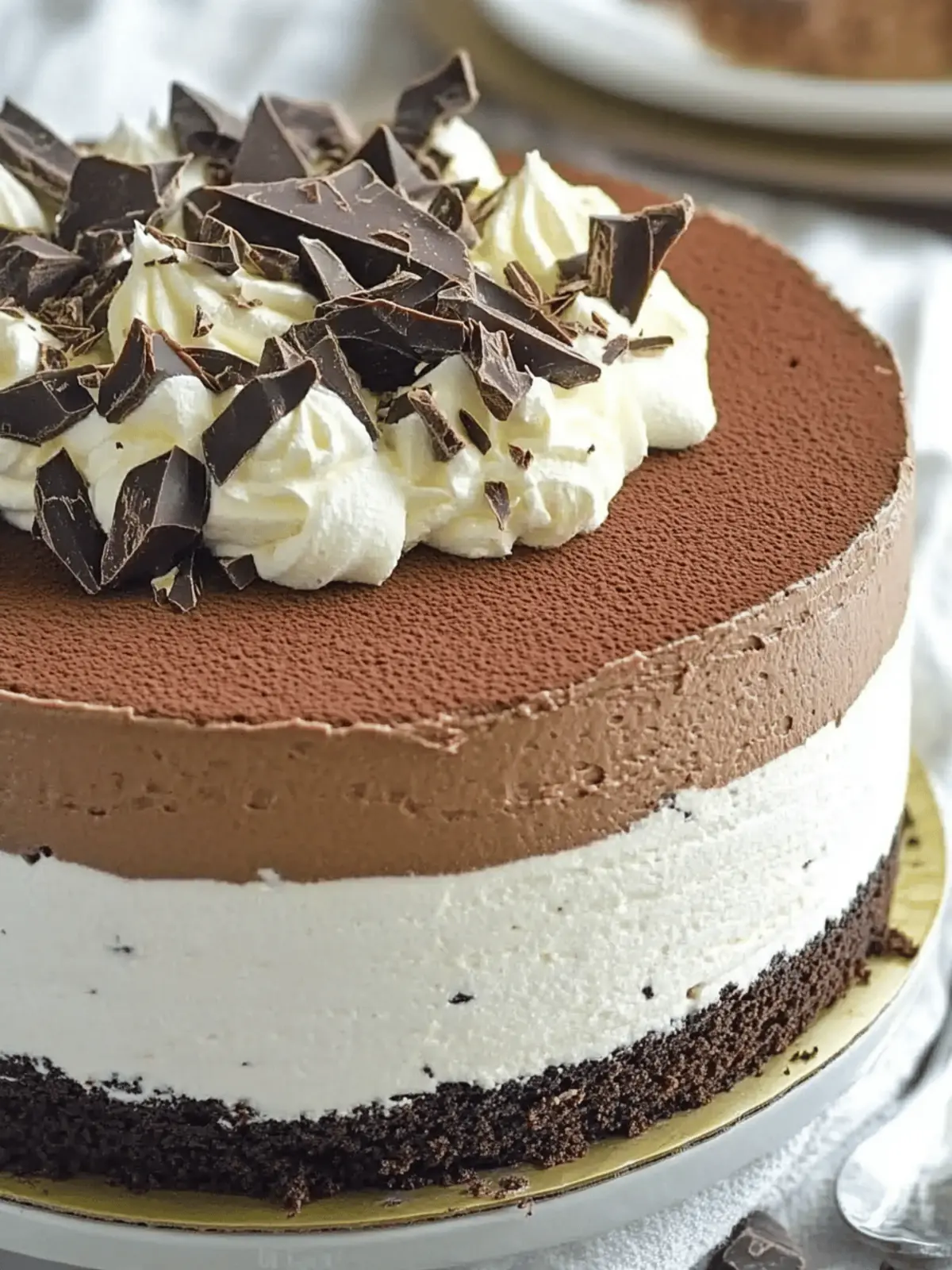 Indulge in Delight: Triple Chocolate Mousse Cake Recipe 4 Triple Chocolate Mousse Cake