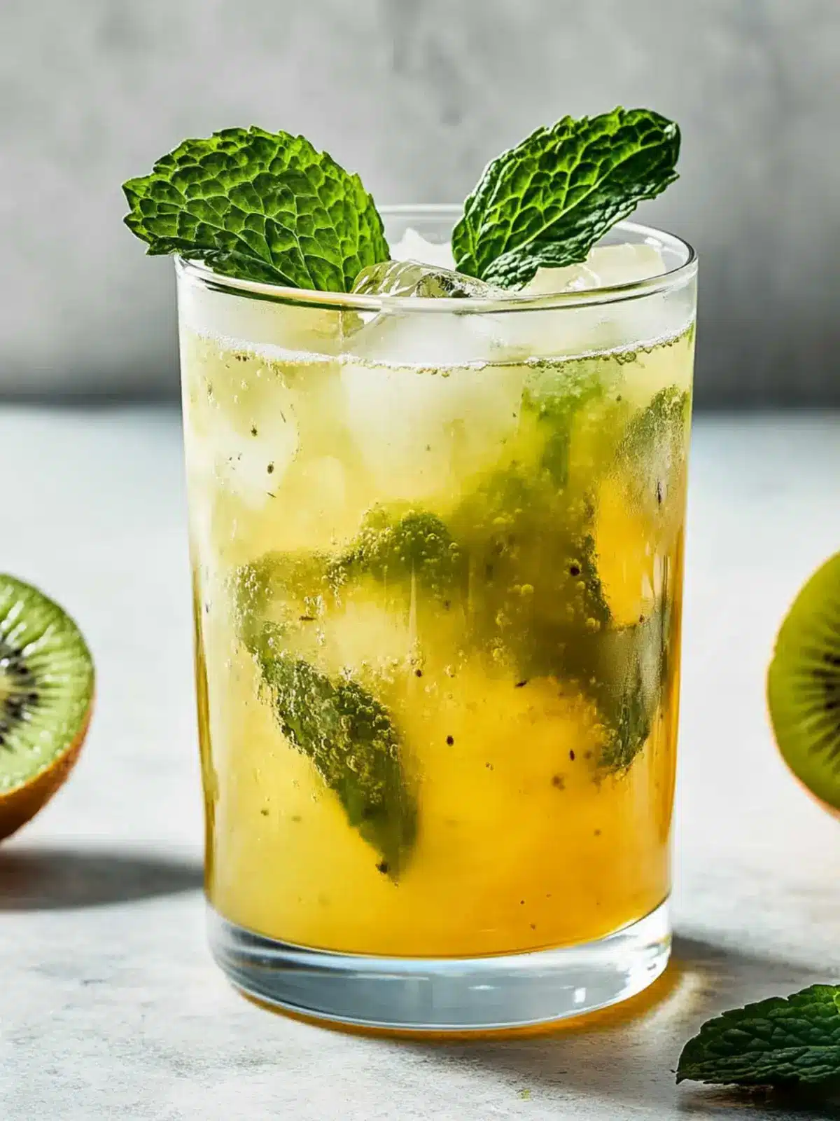 Refreshing Kiwi Mint Cold Brew Green Tea for Chilly Sips 4 Kiwi Mint Cold Brew Green Tea