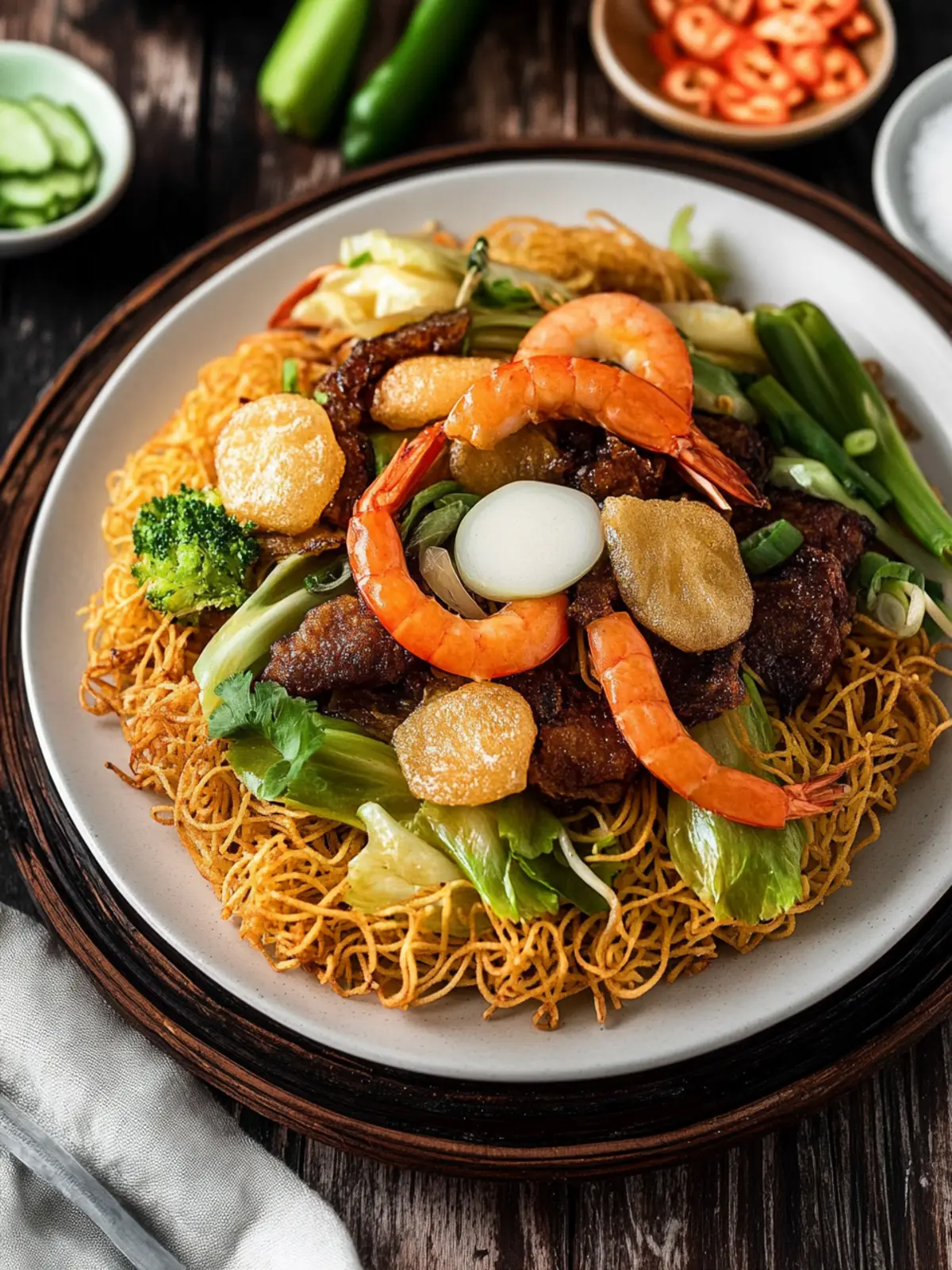 Savor the Crunch: Vietnamese Crispy Pan Fried Noodles Delight 4 Vietnamese Crispy Pan Fried Noodles