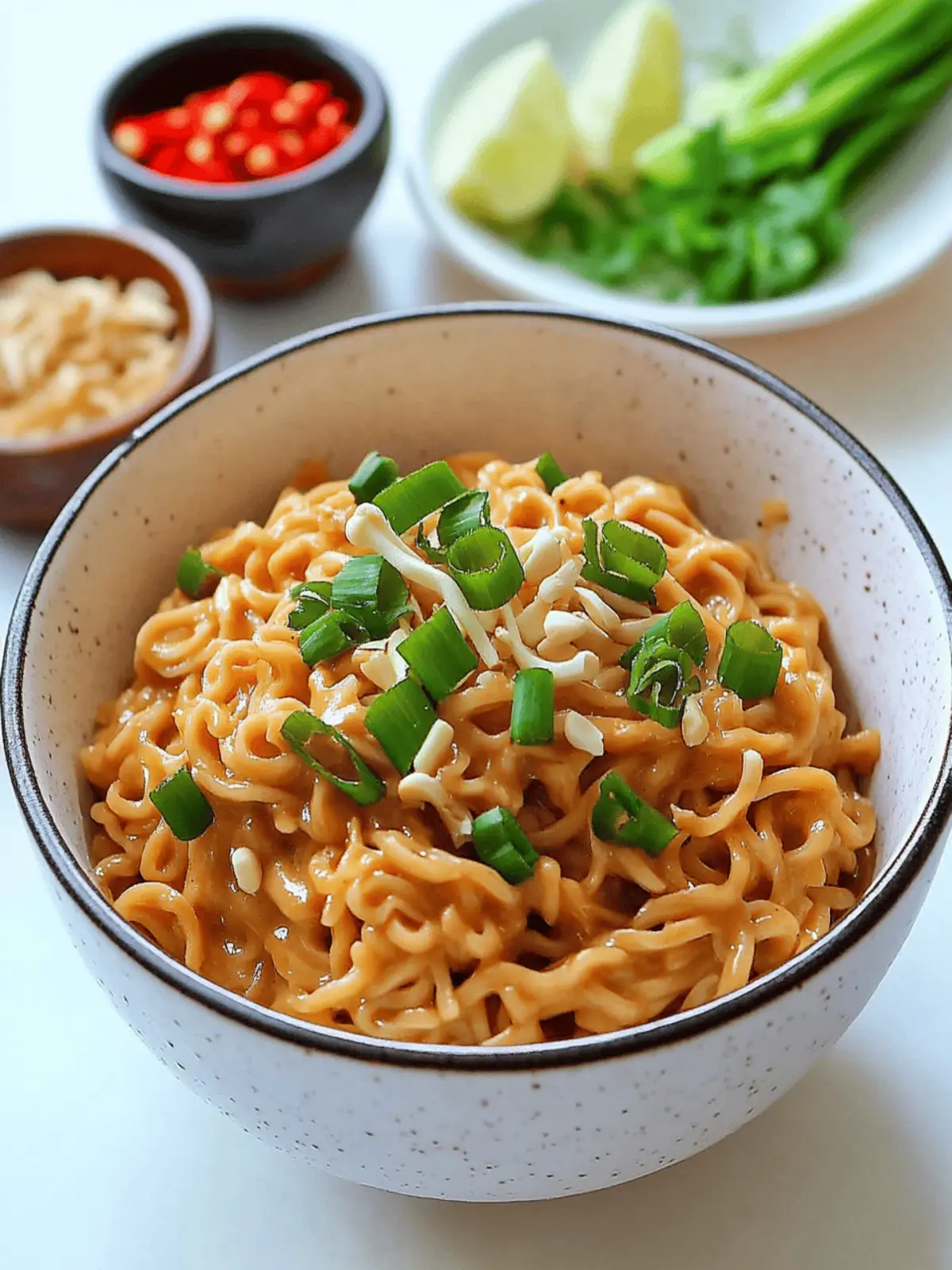 Creamy Peanut Butter Ramen Noodles Ready in 10 Minutes 4 Peanut Butter Ramen Noodles