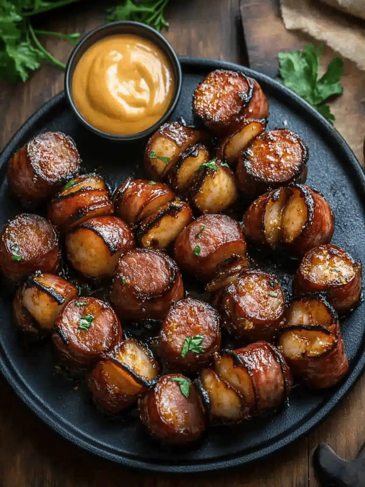 Irresistible Spicy Sriracha Hasselback Kielbasa Bites Recipe 2 Spicy Sriracha Hasselback Kielbasa Bites