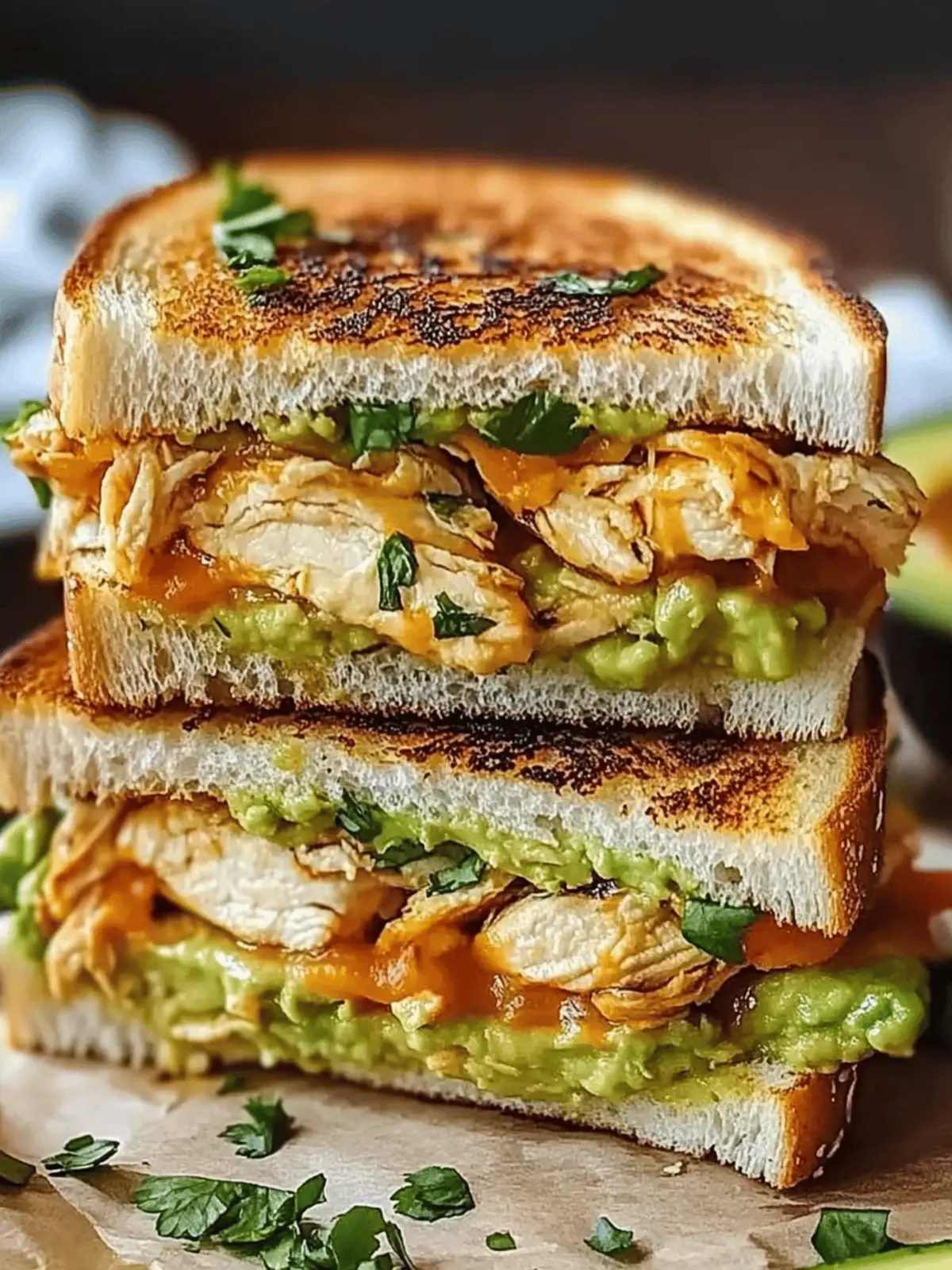 Ultimate Chicken Avocado Melt Sandwich: Comfort on a Plate 4 Chicken Avocado Melt Sandwich