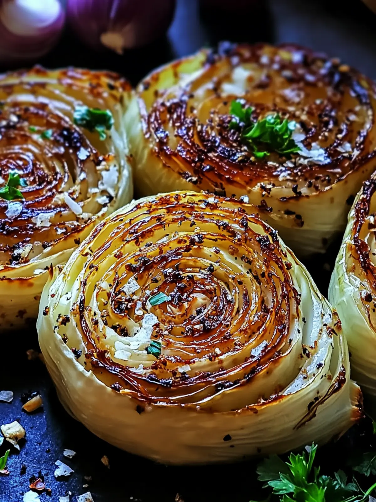 Irresistible Garlic Butter Roasted Cabbage Steaks Recipe 2 Garlic Butter Roasted Cabbage Steaks