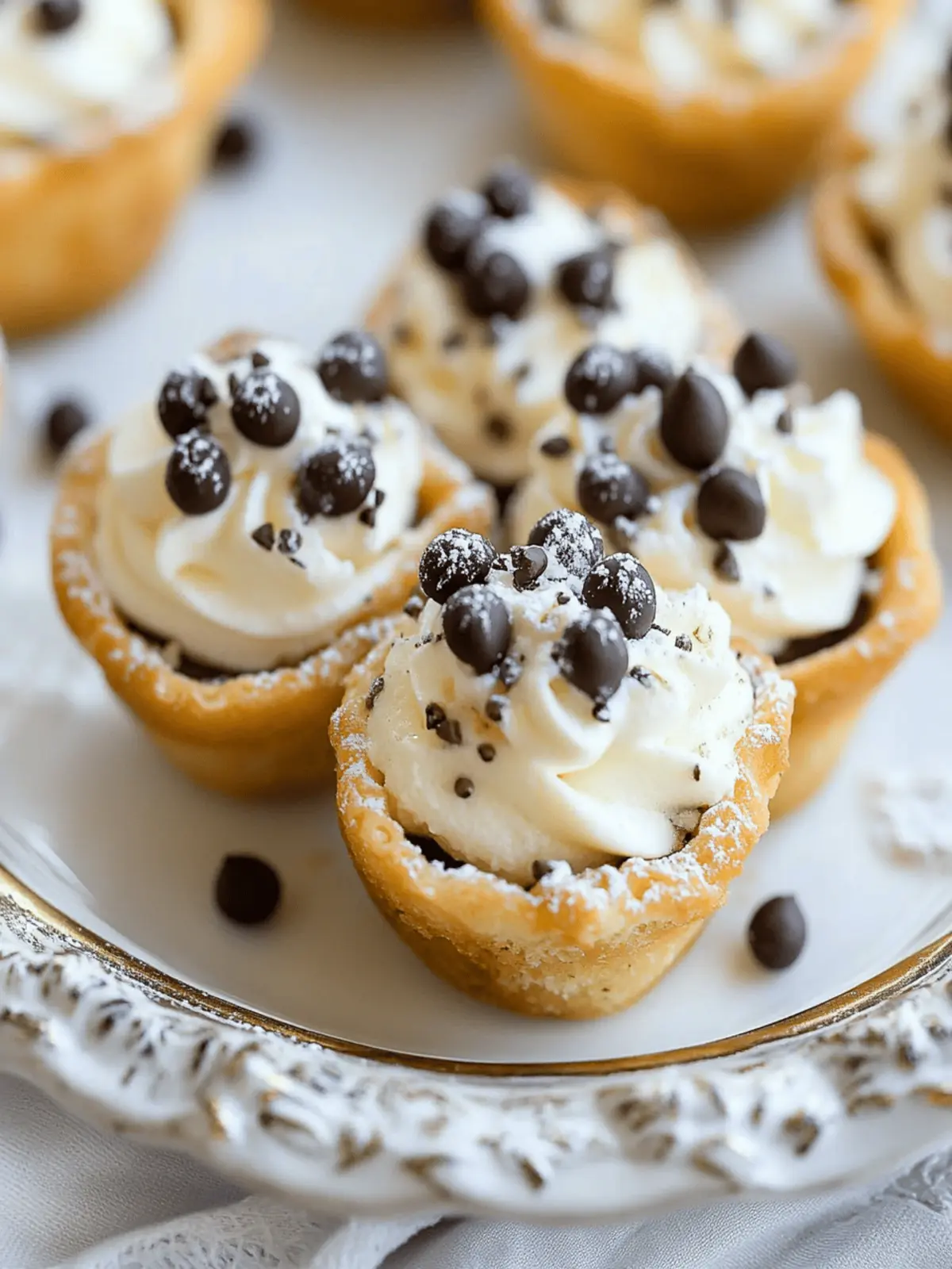 Irresistible Mini Cannoli Bites for Homemade Joy 4 Mini Cannoli Bites