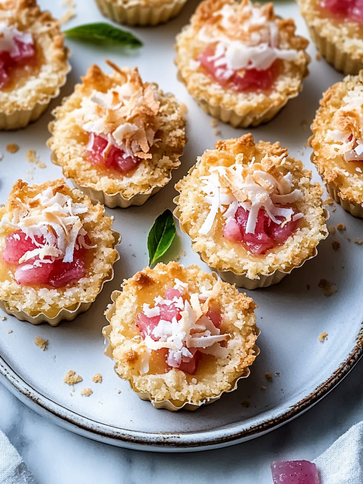 Rhubarb Coconut Macaroon Tarts: Your New Favorite Spring Treat 2 Rhubarb Coconut Macaroon Tarts