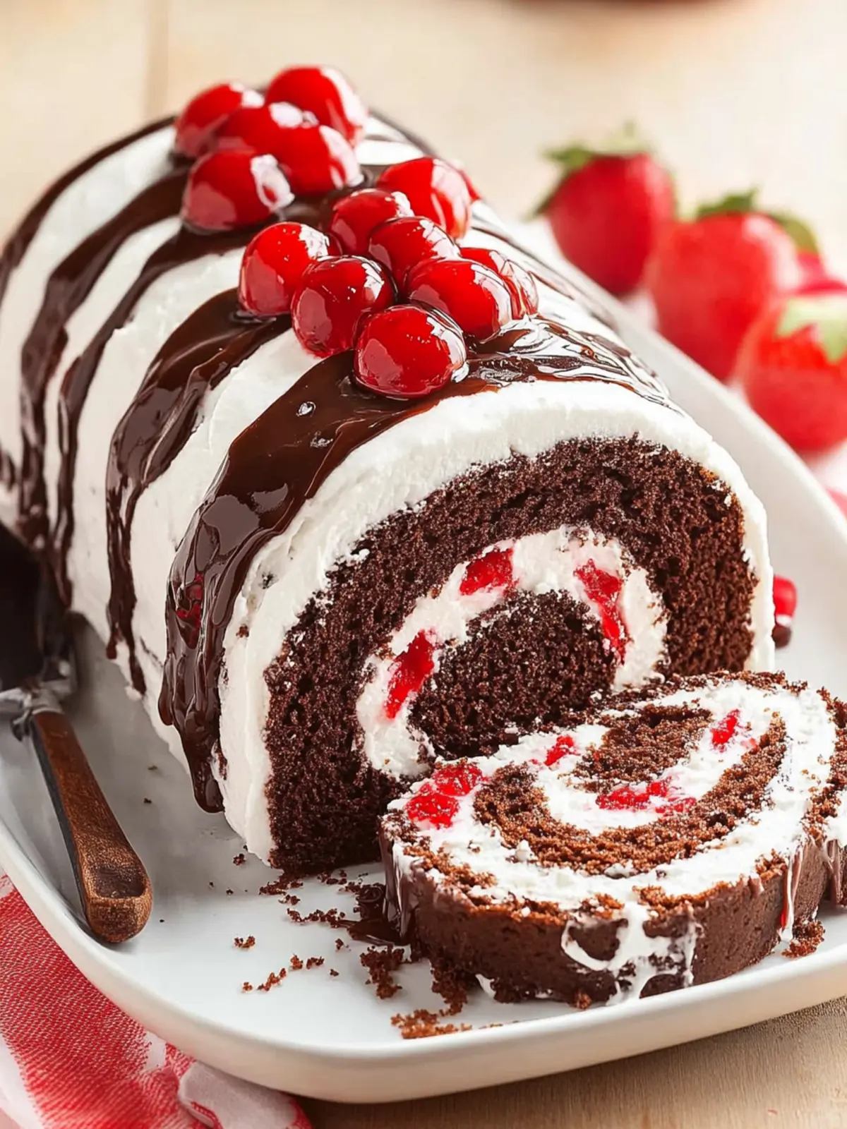 Decadent Black Forest Cake Roll Recipe You ll Love to Make 3 Black Forest Cake Roll