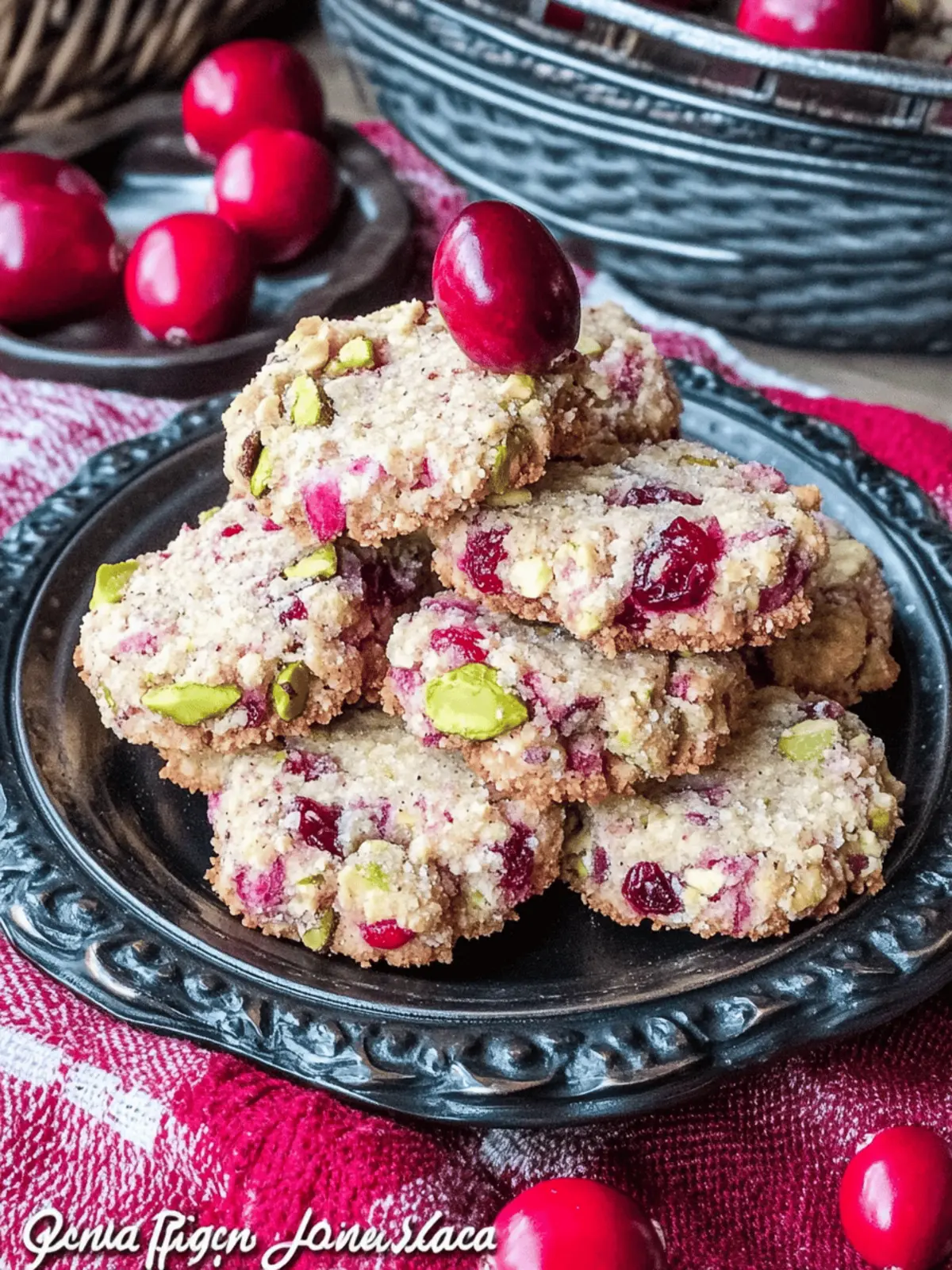 Deliciously Sugar Free Cranberry Pistachio Cookies Bliss 2 Cranberry Pistachio Cookies
