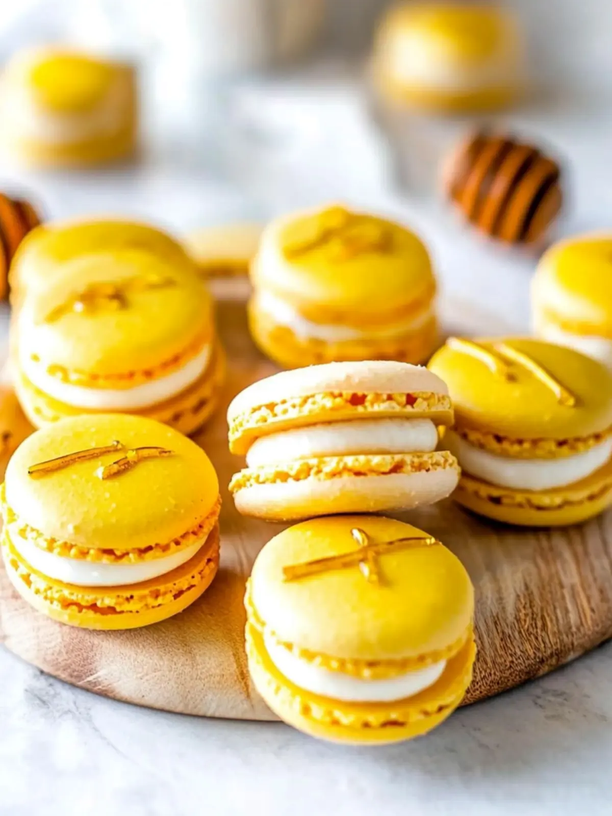 Master the Art of Honey Macarons: A Blissful Treat! 2 Honey Macarons