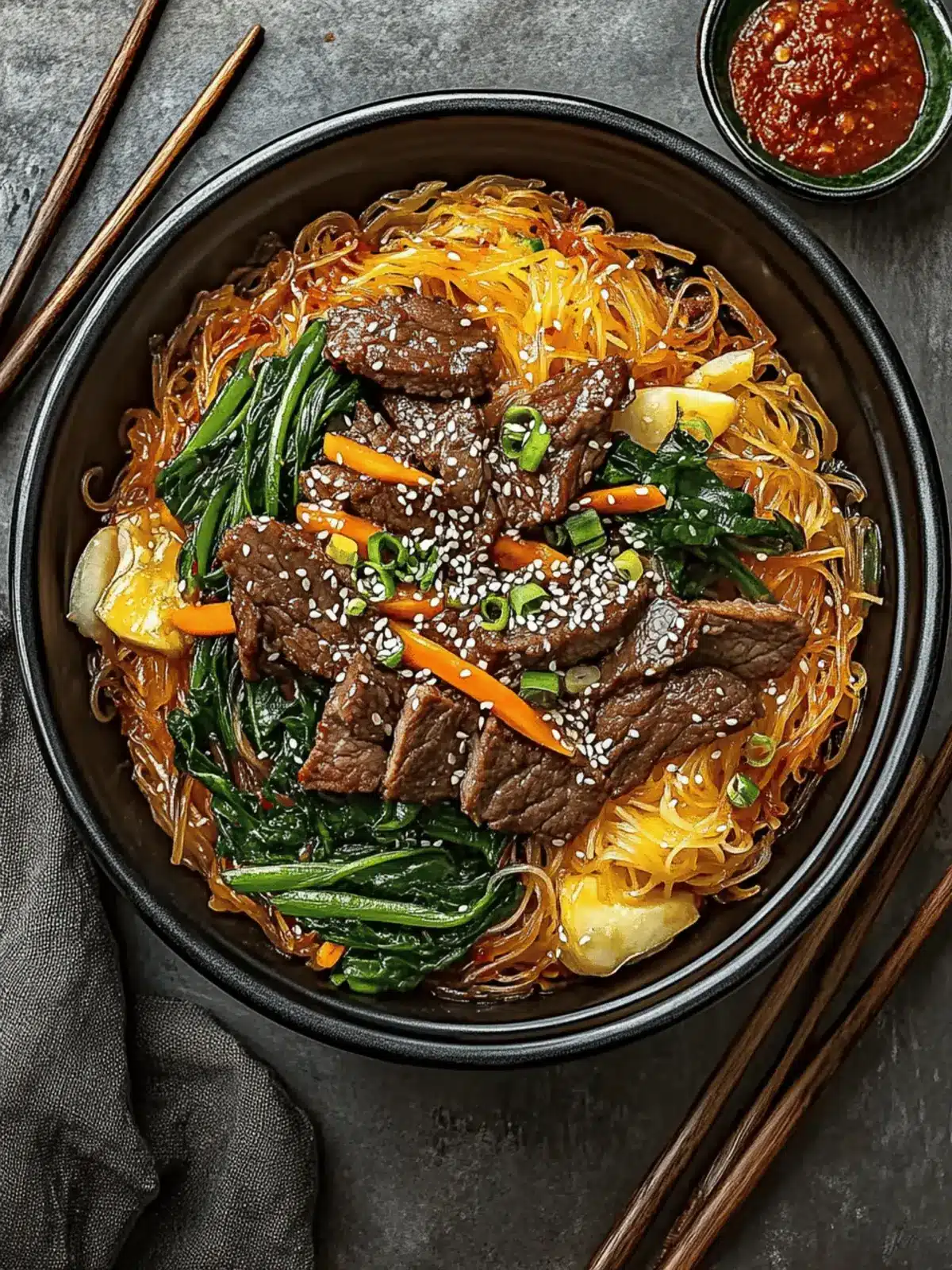 Delicious Japchae: Your Ultimate Sweet Potato Noodle Fix 3 Japchae