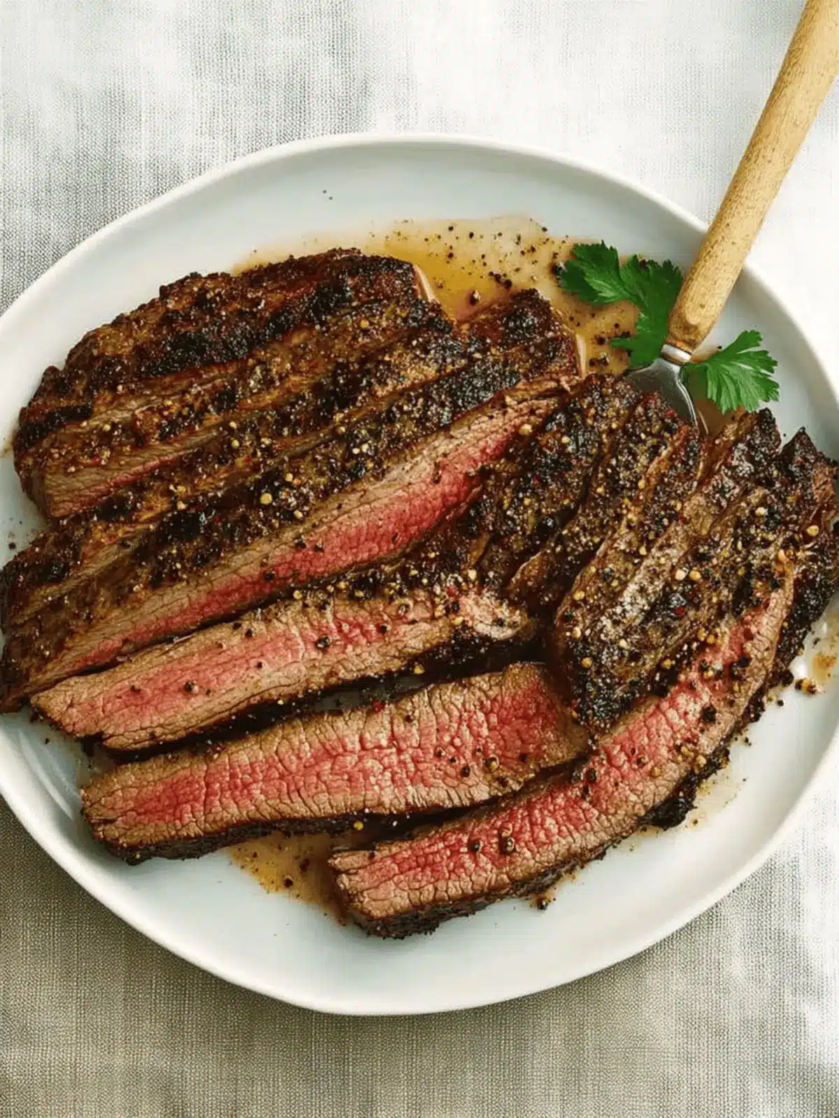 Pepper-Crusted Flank Steak: Perfect Grill for Summer Picnics 3 Pepper-Crusted Flank Steak