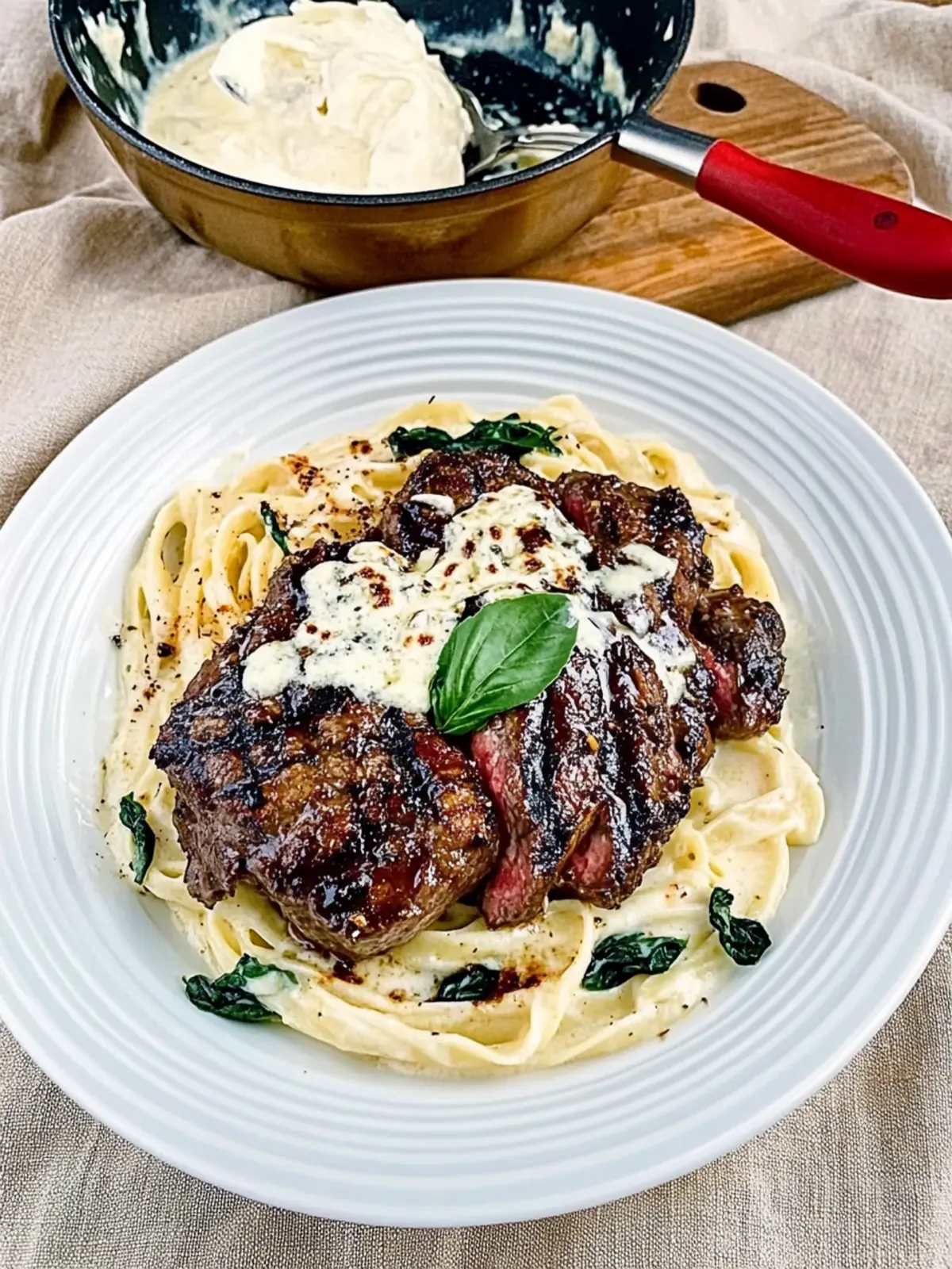 Savor Steak Gorgonzola Alfredo: A Creamy Comfort Dish 2 Steak Gorgonzola Alfredo