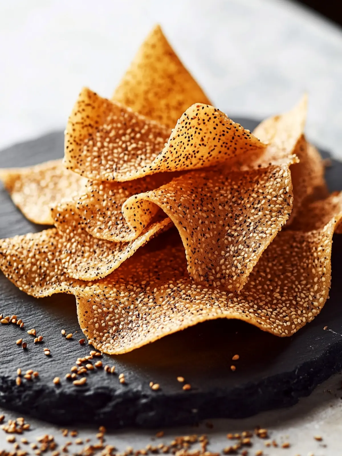 Crisp Sesame Seed Tuiles: A Simple Yet Elegant Delight 2 Crisp Sesame Seed Tuiles