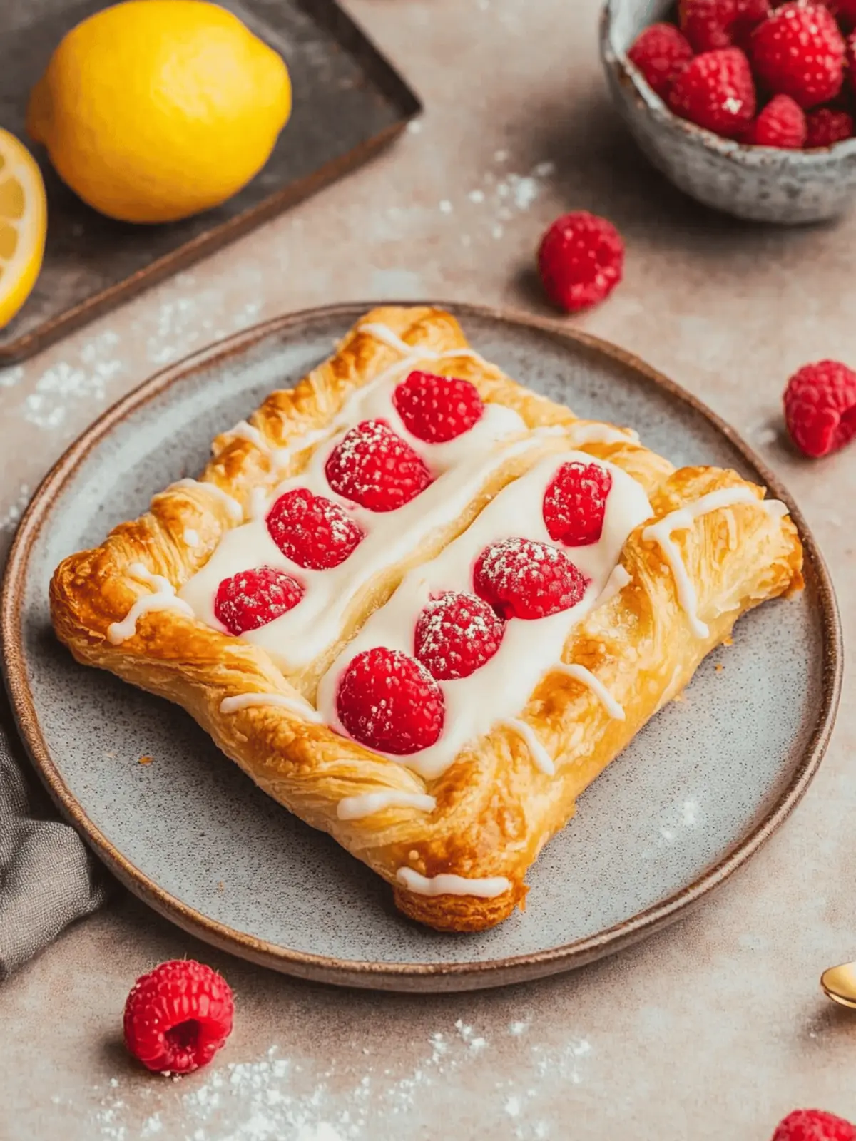 Raspberry Danish With Lemon Cream for a Sweet Morning Treat 4 Raspberry Danish With Lemon Cream