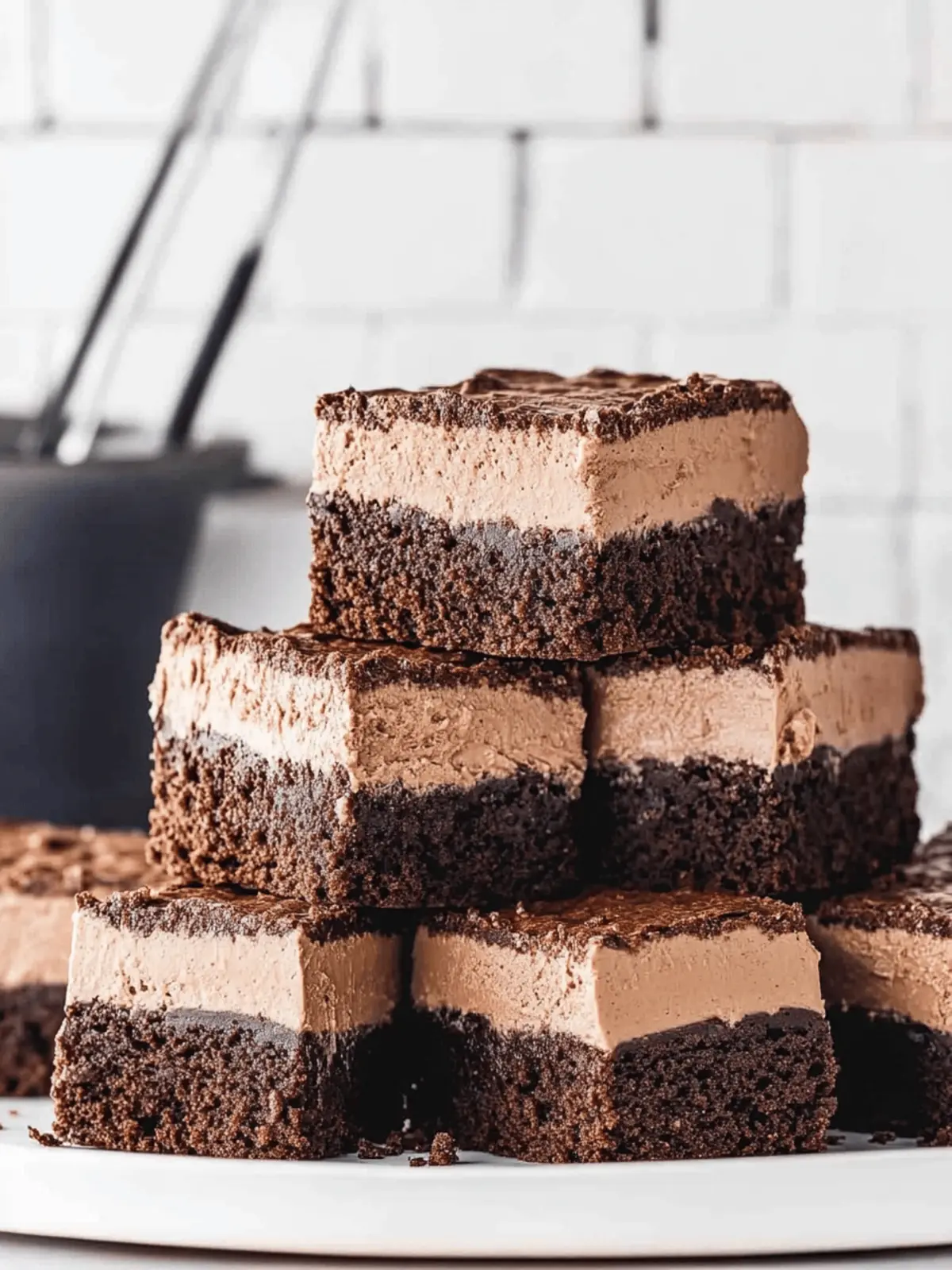 Indulge in Chocolate Mousse Brownies for Pure Bliss 3 Chocolate Mousse Brownies