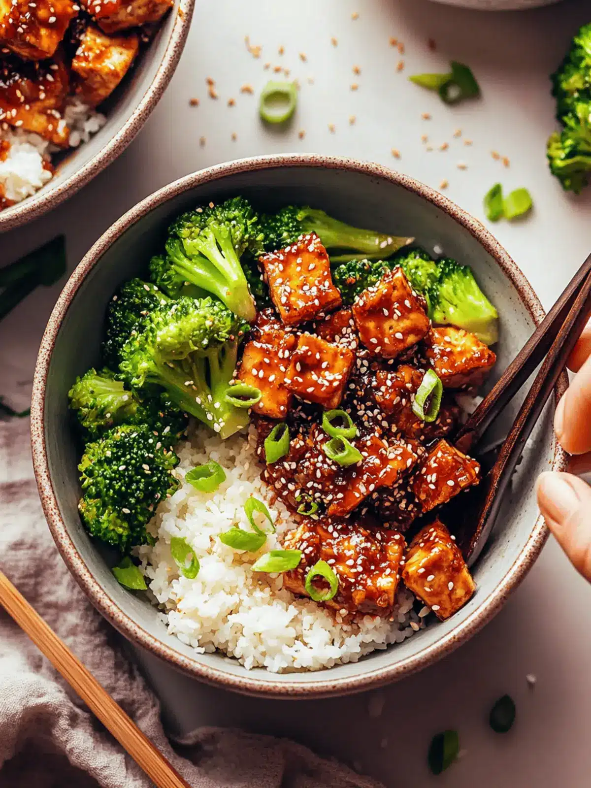 Spicy Garlicky Sesame Tofu: A Quick Vegan Flavor Explosion 3 Spicy Garlicky Sesame Tofu