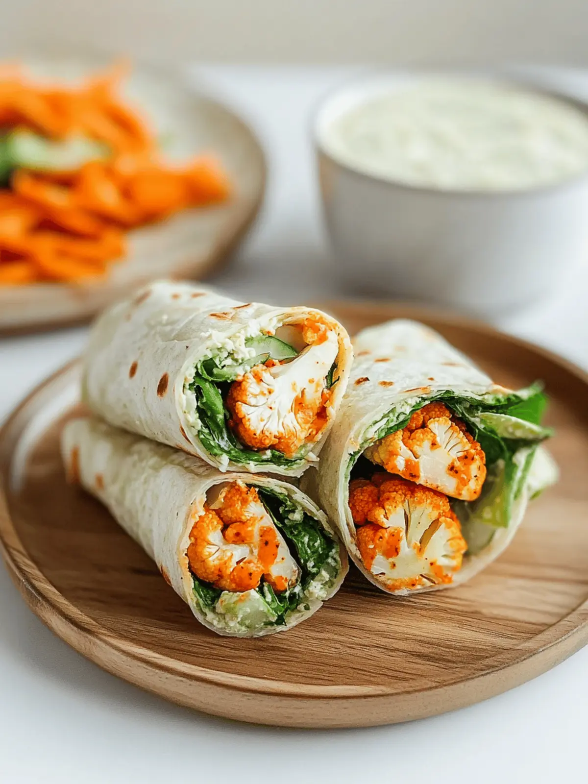 Spicy Buffalo Cauliflower Wraps That Everyone Will Crave 2 Buffalo Cauliflower Wraps