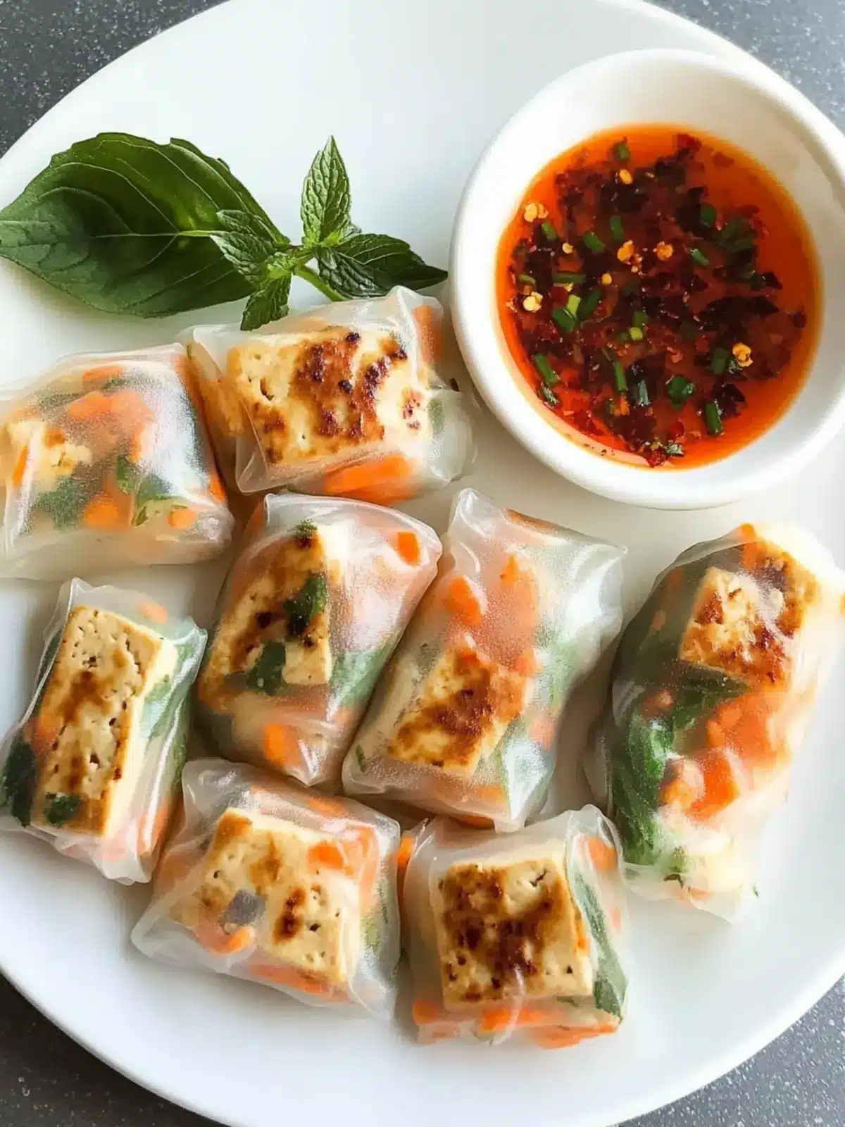 Savory Tofu Spring Rolls: A Flavorful Homemade Treat 3 Tofu Spring Rolls